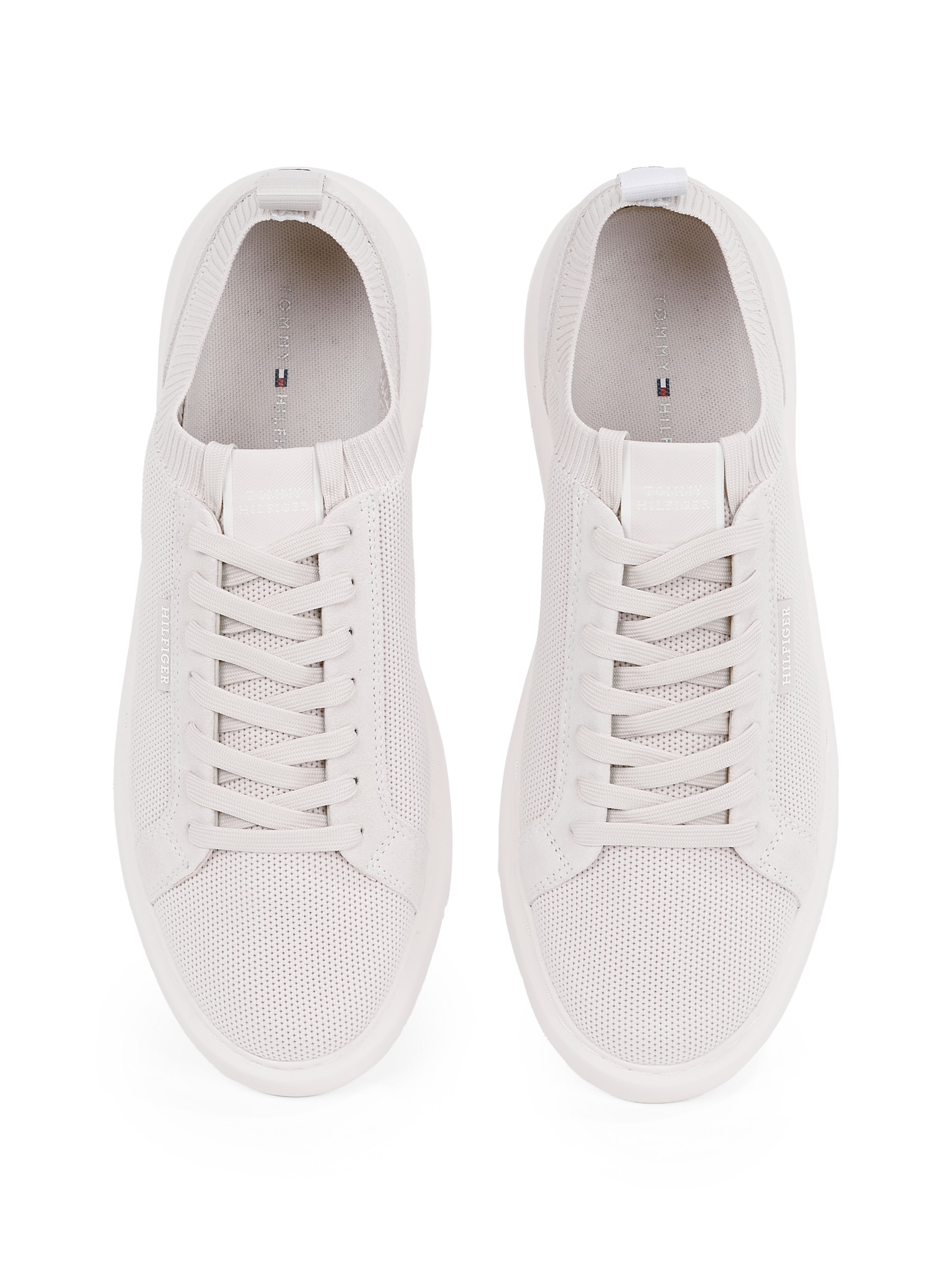 Tommy Hilfiger Sneaker »LIGHT CUPSOLE KNIT SEASONAL«, Freizeitschuh, Halbschuh, Schnürschuh mit Logoschriftzug