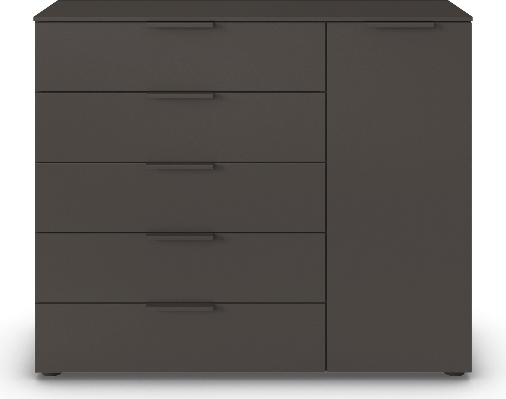 rauch Schubkastenkommode »Kommode Türkommode Sideboard Kombikommode FLIPP«, (Breite 120 cm mit 2 Einlegeböden), 1-türig mit 5 Schubladen und Soft-Close-Funktion