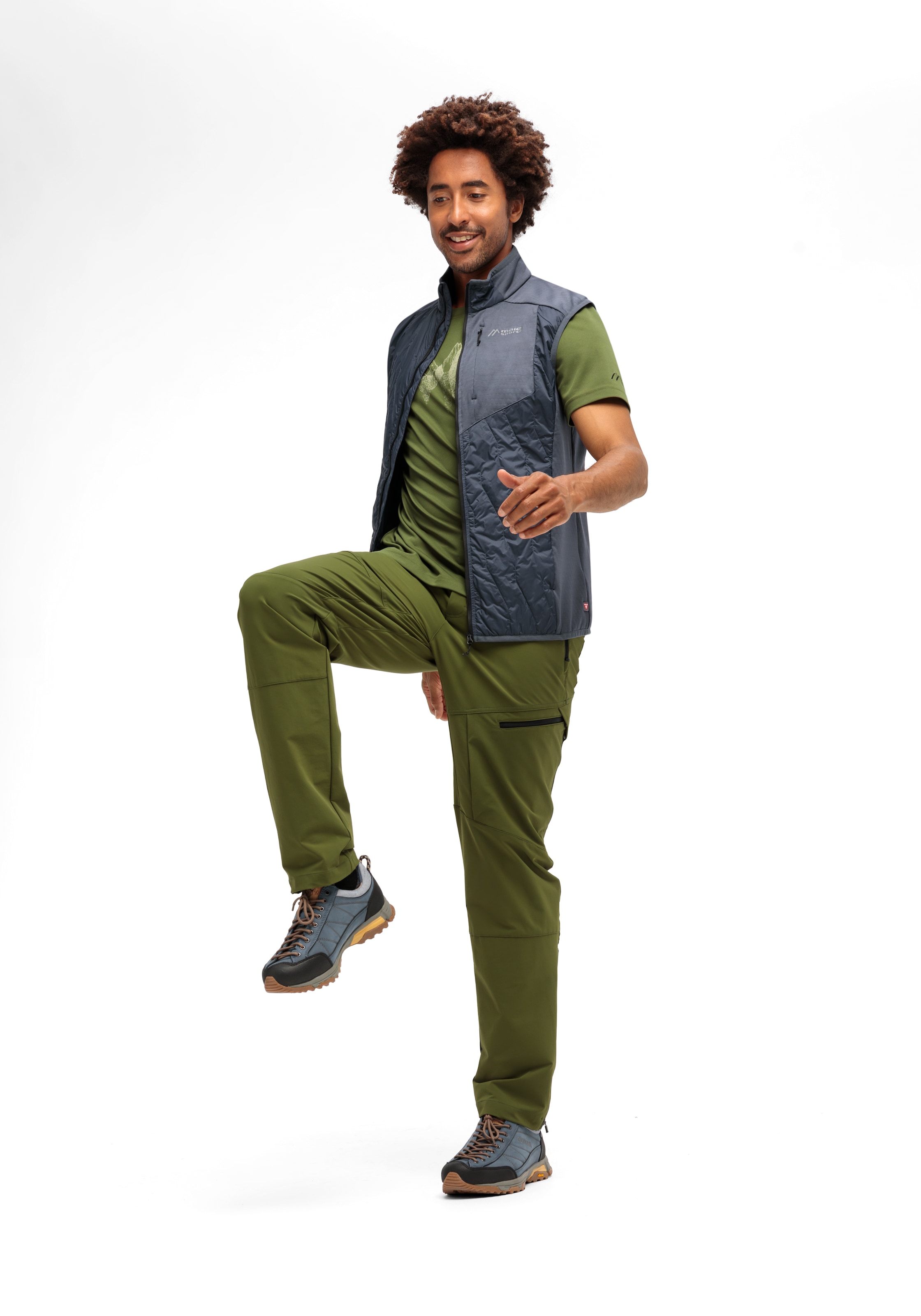 Maier Sports Funktionsweste »Serpe Vest M«, Herren Weste, atmungsaktive Outdoorweste, 3 Taschen mit Reißverschluss