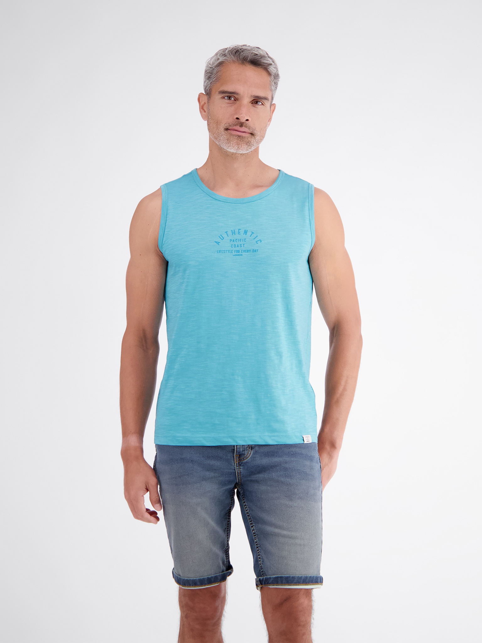 LERROS Tanktop Sommershirt/ärmellos mit Frontprint