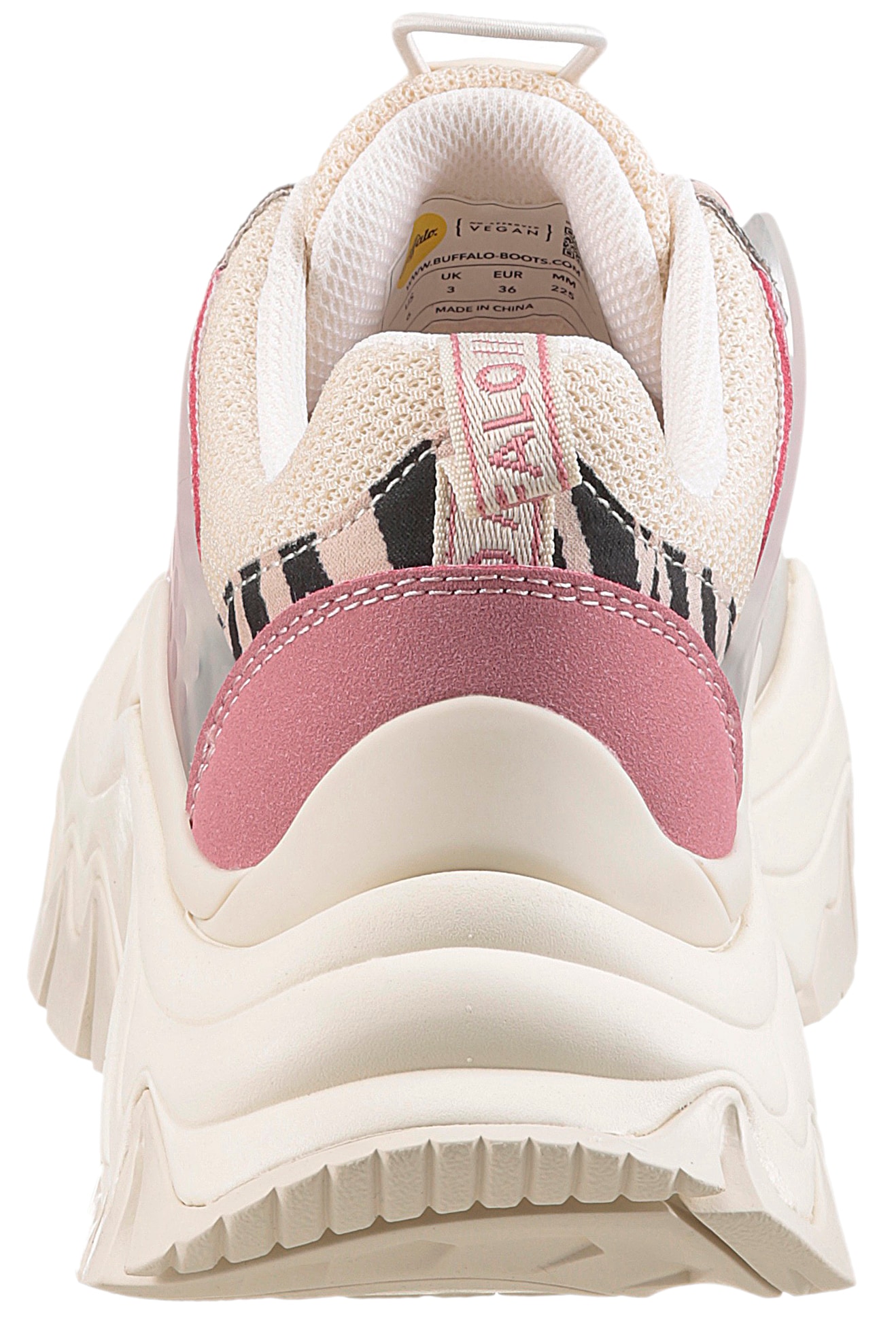 Buffalo Plateausneaker »TRAIL ONE vegan«, Ugly Sneaker, Schnürschuh, Freizeitschuh, Streetwear-Look