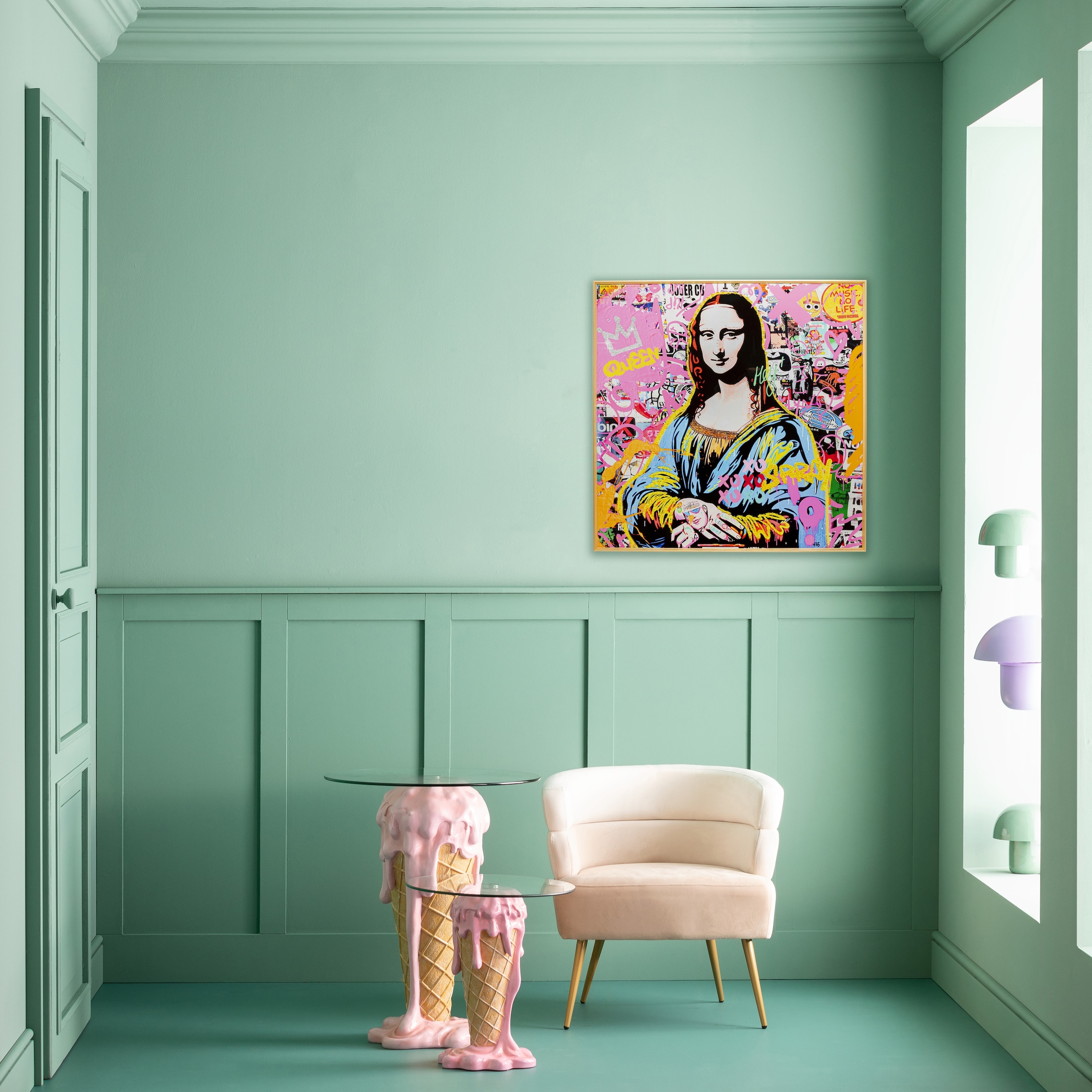 Kare Design Bild mit Rahmen »Gerahmtes Bild La Viva 100x100cm« 1,  verschiedene Motive