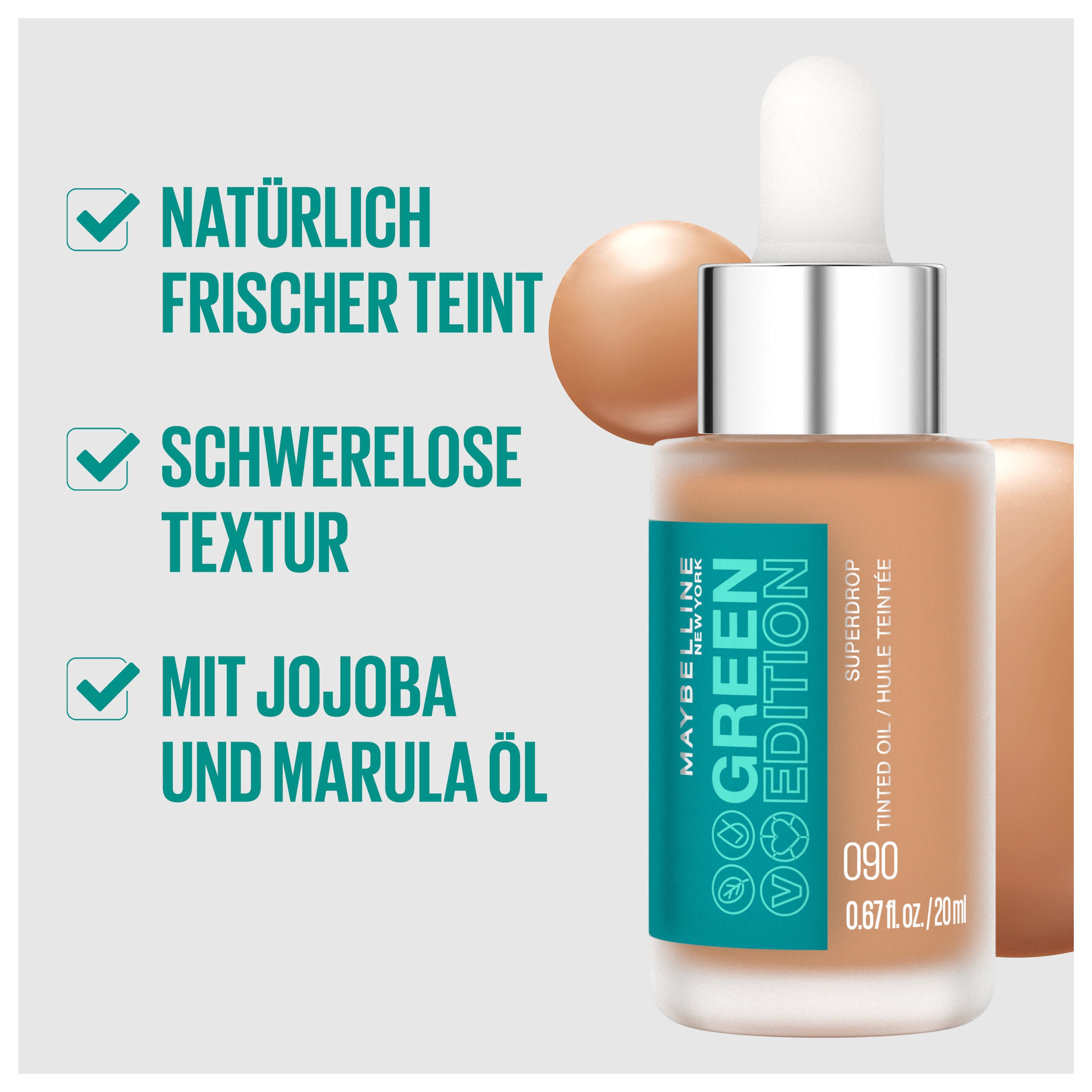 MAYBELLINE NEW YORK Foundation »Superdrop Tinted Dry Oil«, mit langanhaltender Formel