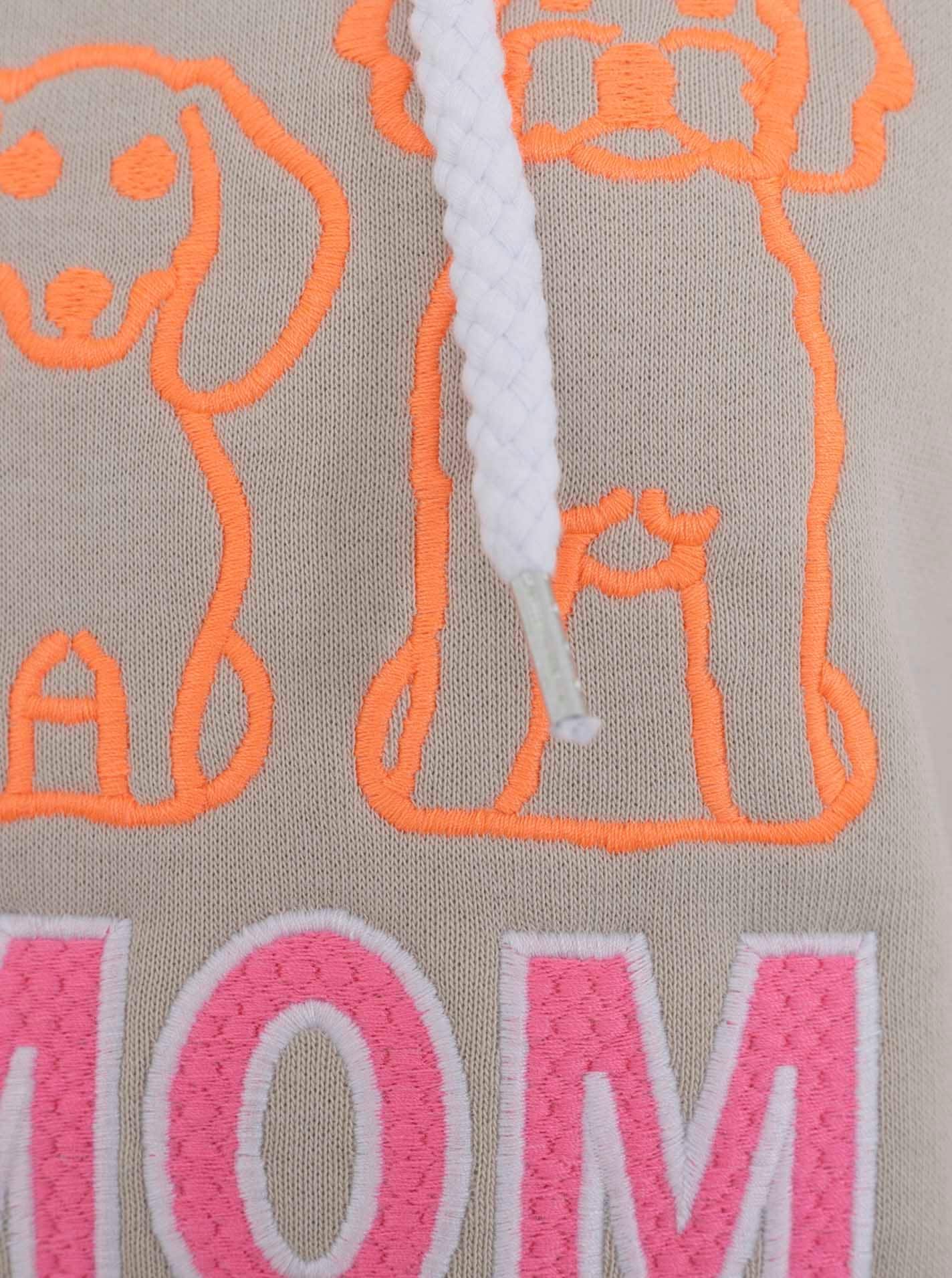 Zwillingsherz Hoodie »"Dog Mom & Friends"«, gestickte Hunde, Statement Schriftzug, Kapuze
