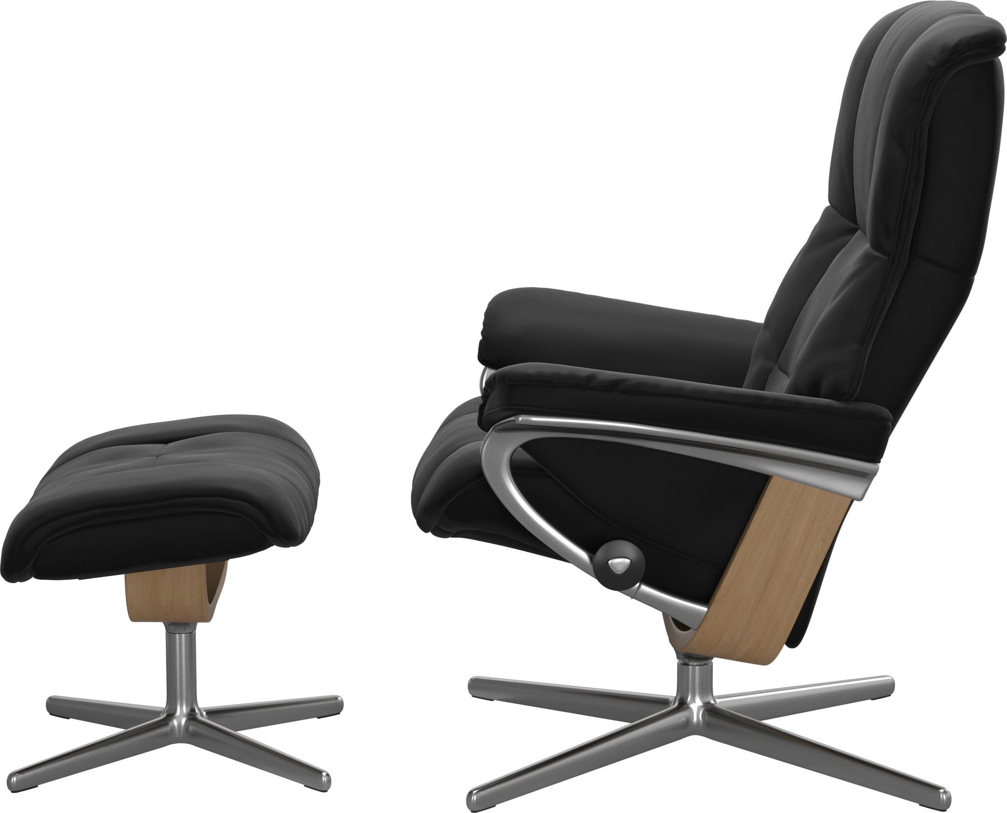 Stressless® Fußhocker »Mayfair«, mit Cross Base, Größe S, M & L, Holzakzent Eiche