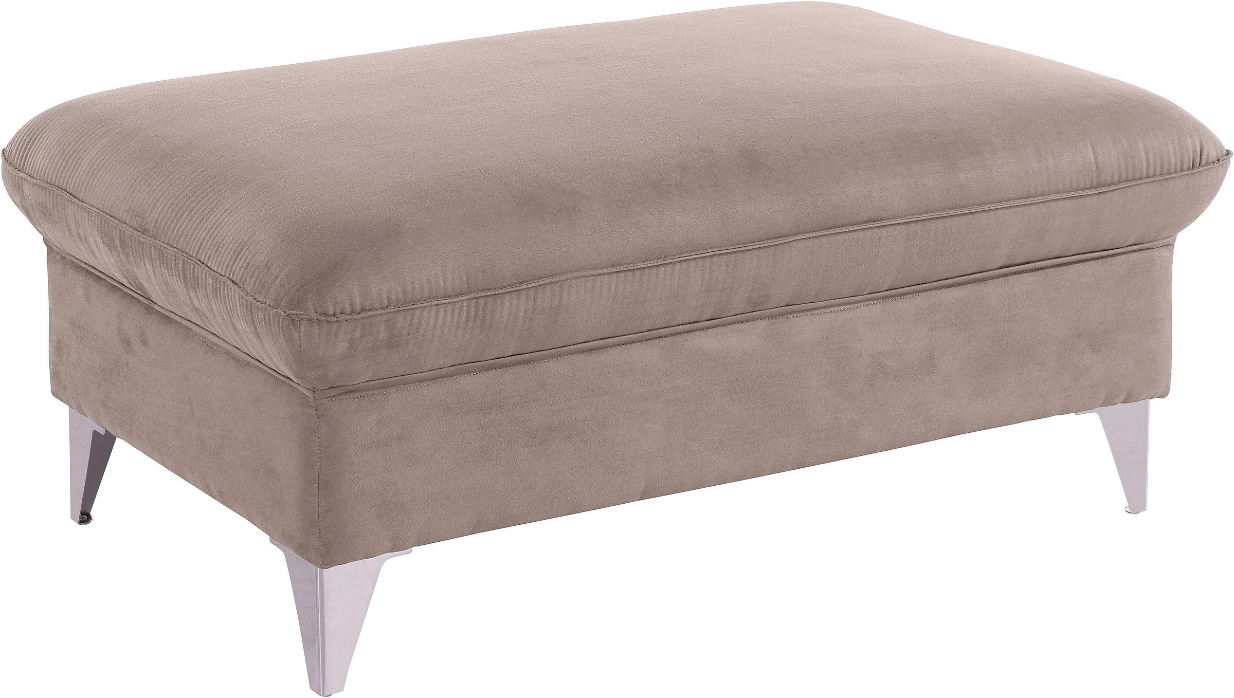 COTTA Polstergarnitur »Caluso L-Form«, Set bestehend aus: Ecksofa mit Kopfteilverstellung & Hocker