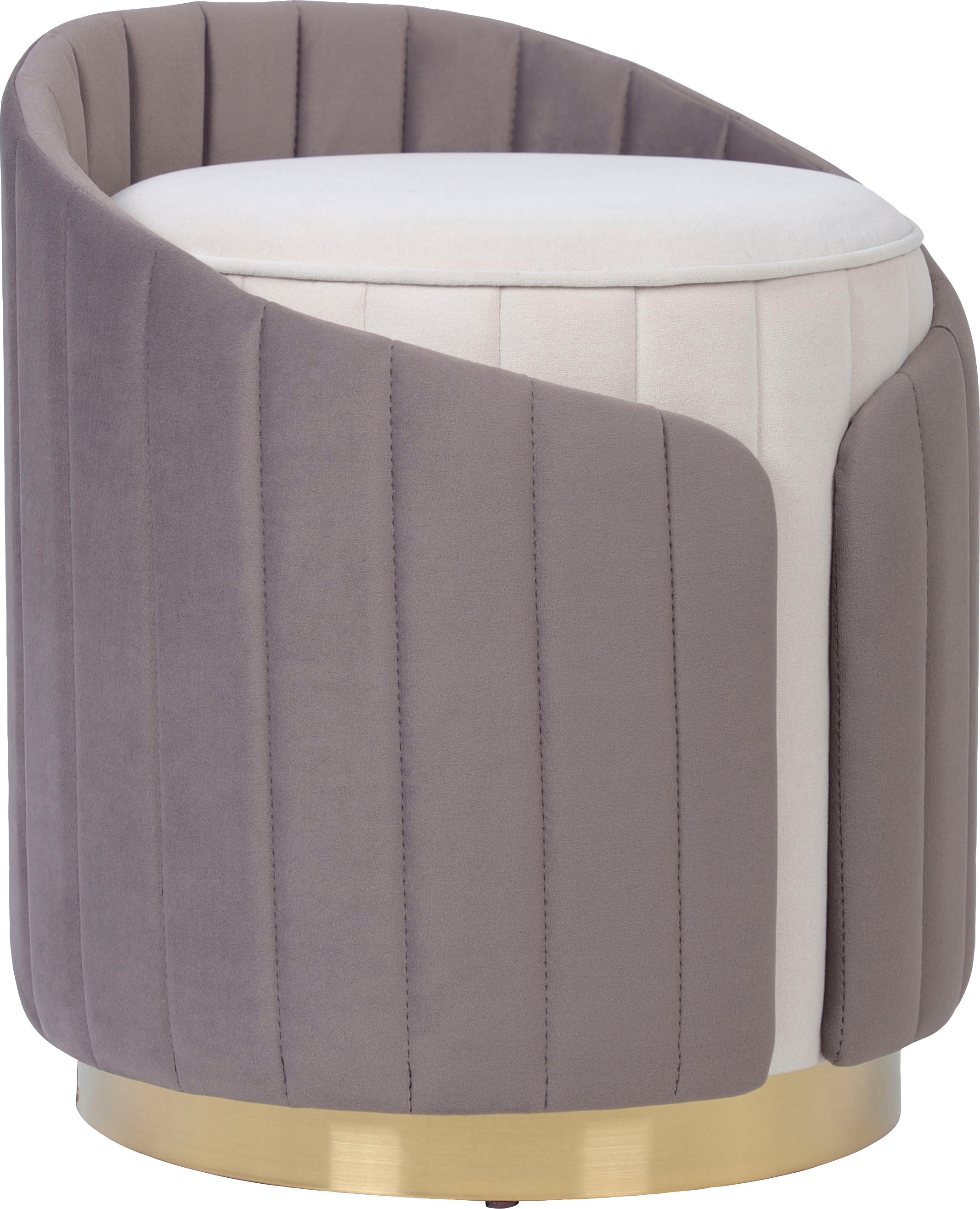 Kayoom Sitzhocker »Hocker Corin 145, Modernes Design, Komfortabel mit Rückenstütze«, (1 St.), zweifarbig, modern, komfortable Rückenstütze