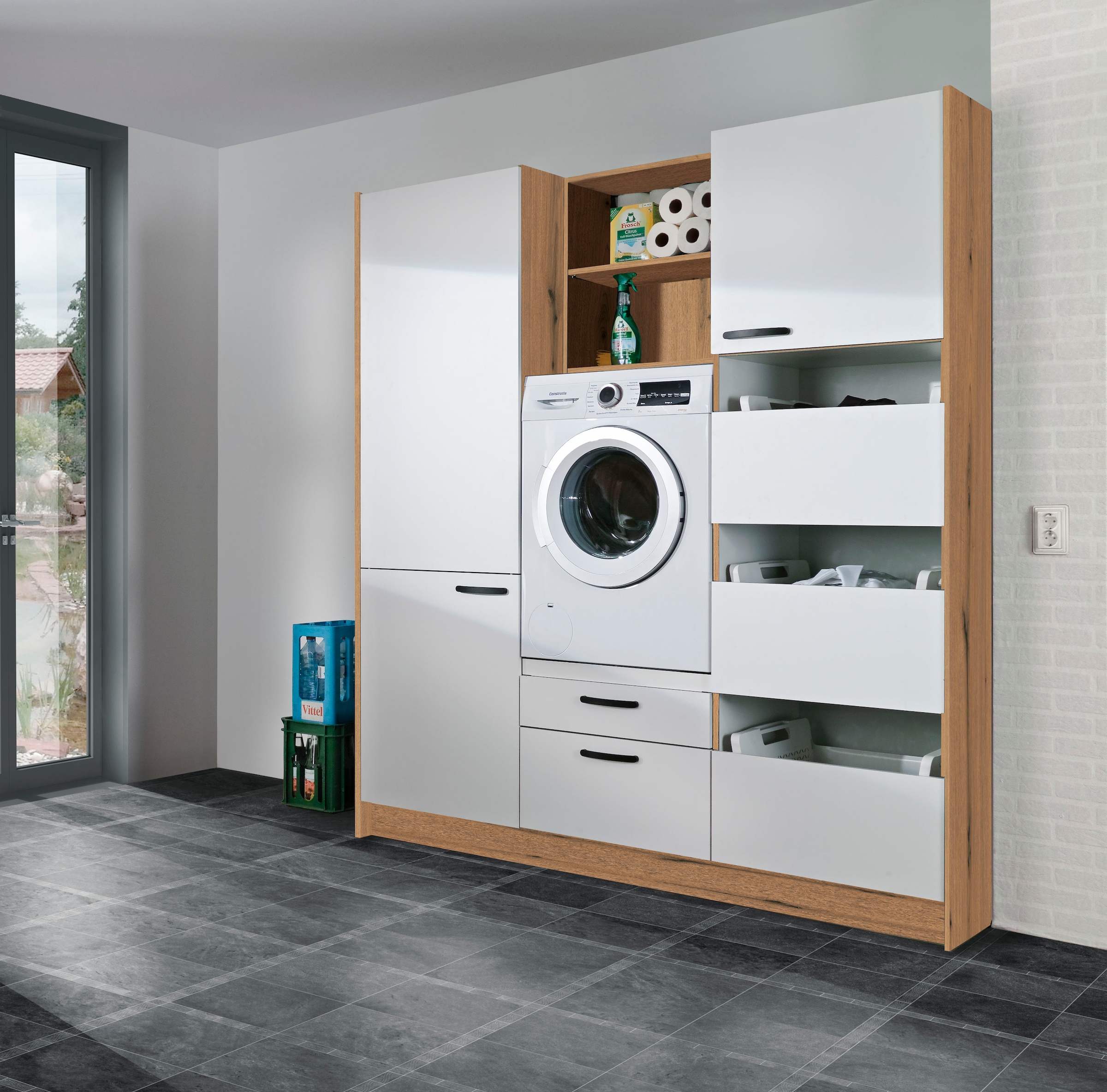 Express Küchen Schrank-Set »Arta« Komplett-Set, ohne Geräte, vormontiert, mit Soft-Close-Funktion, Stellbreite 185 cm, 7 Stk. tlg.