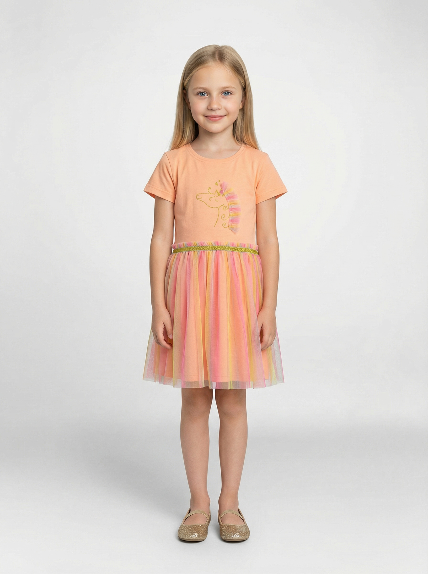 Blue Seven Jerseykleid »Blue Seven Mädchen Tüllkleid mit Pferd«