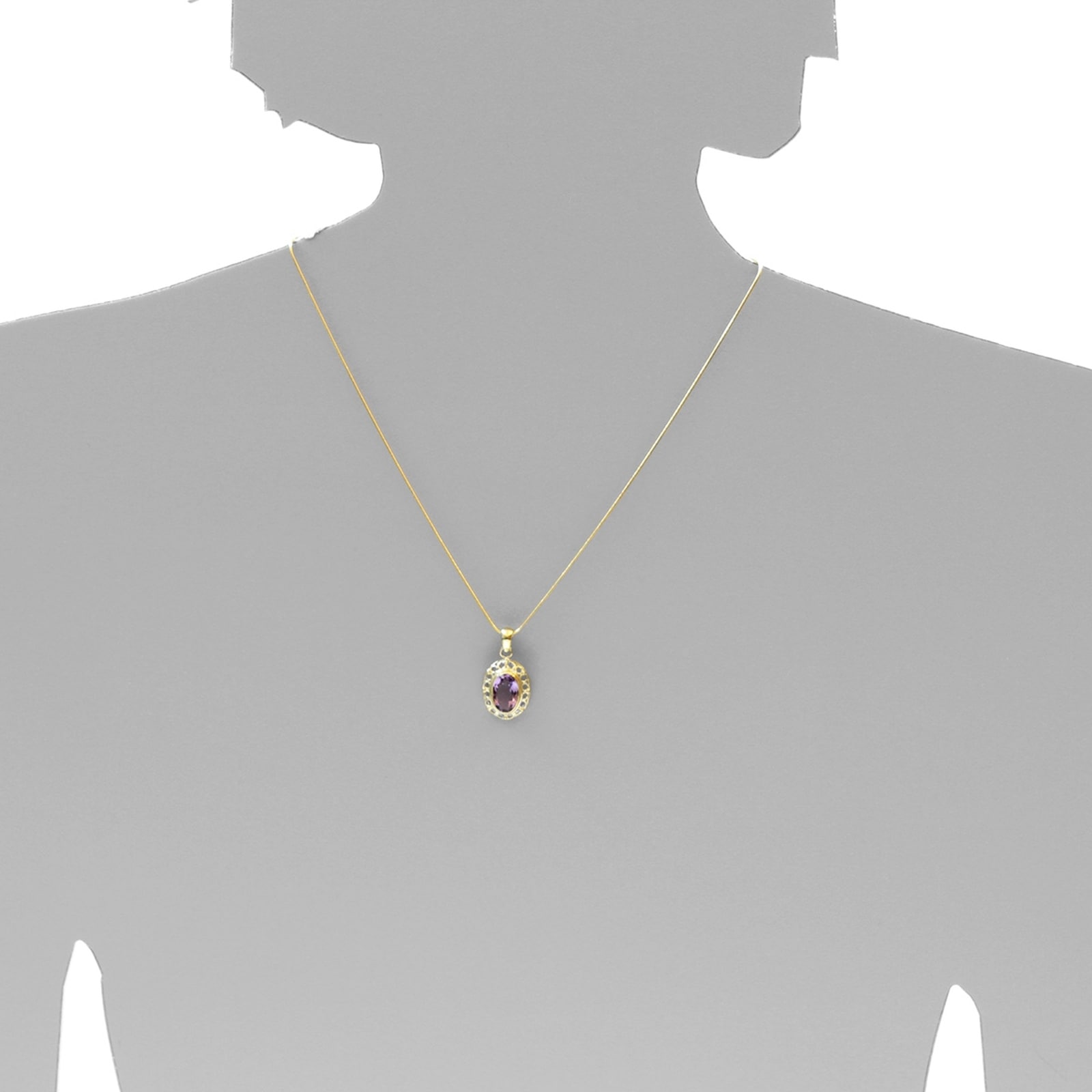 OSTSEE-SCHMUCK Kettenanhänger »- Vera - Gold 333/000 - Amethyst«