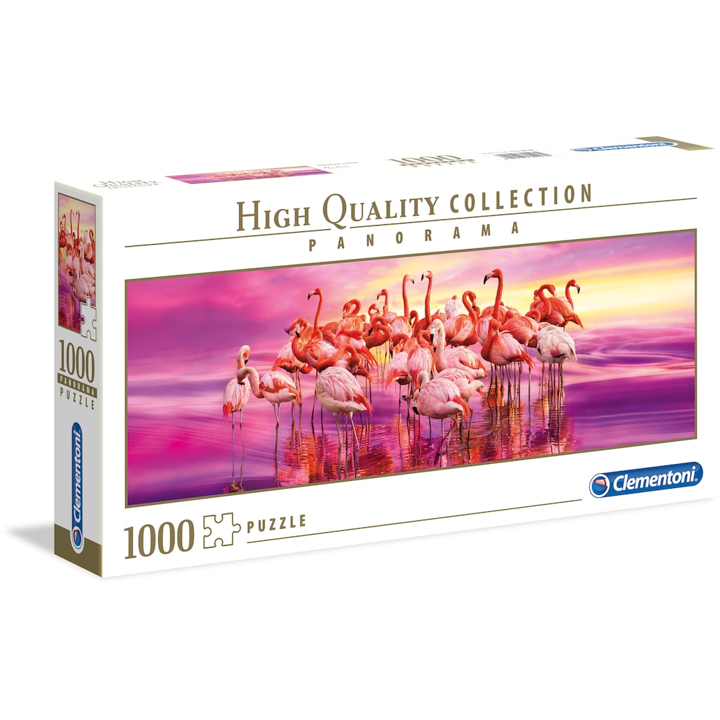 Clementoni® Puzzle »Panorama High Quality Collection, Tanz der Flamingos«