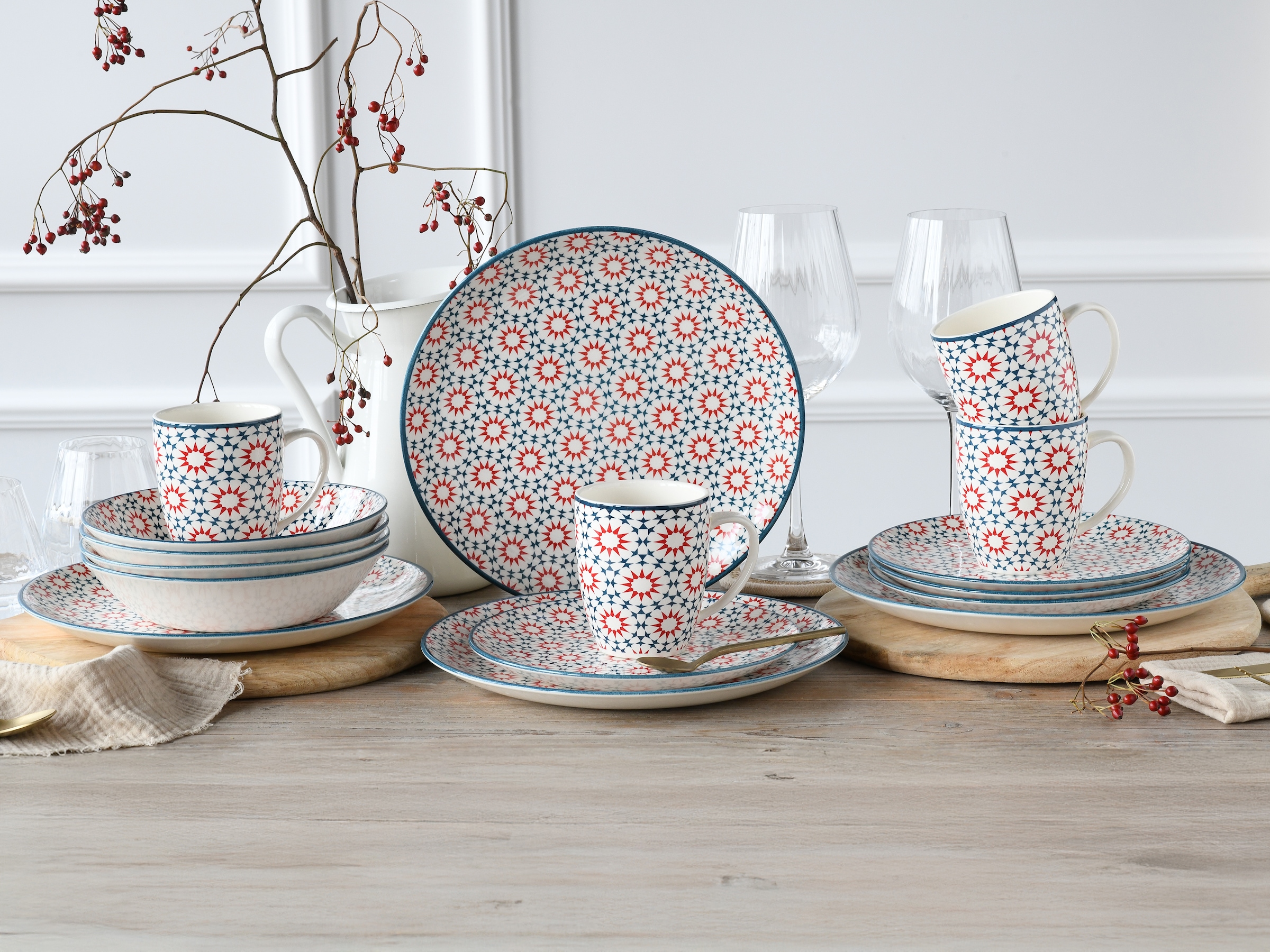 CreaTable Kombiservice »Stella«, (Set, 16 tlg.), orientalisch mediterraner Stil