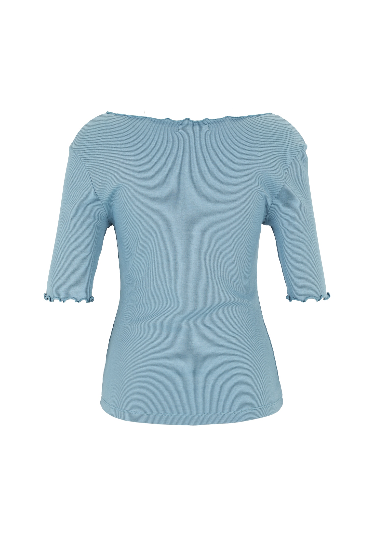 Zero T-Shirt »Shirt mit gewellten Kanten«