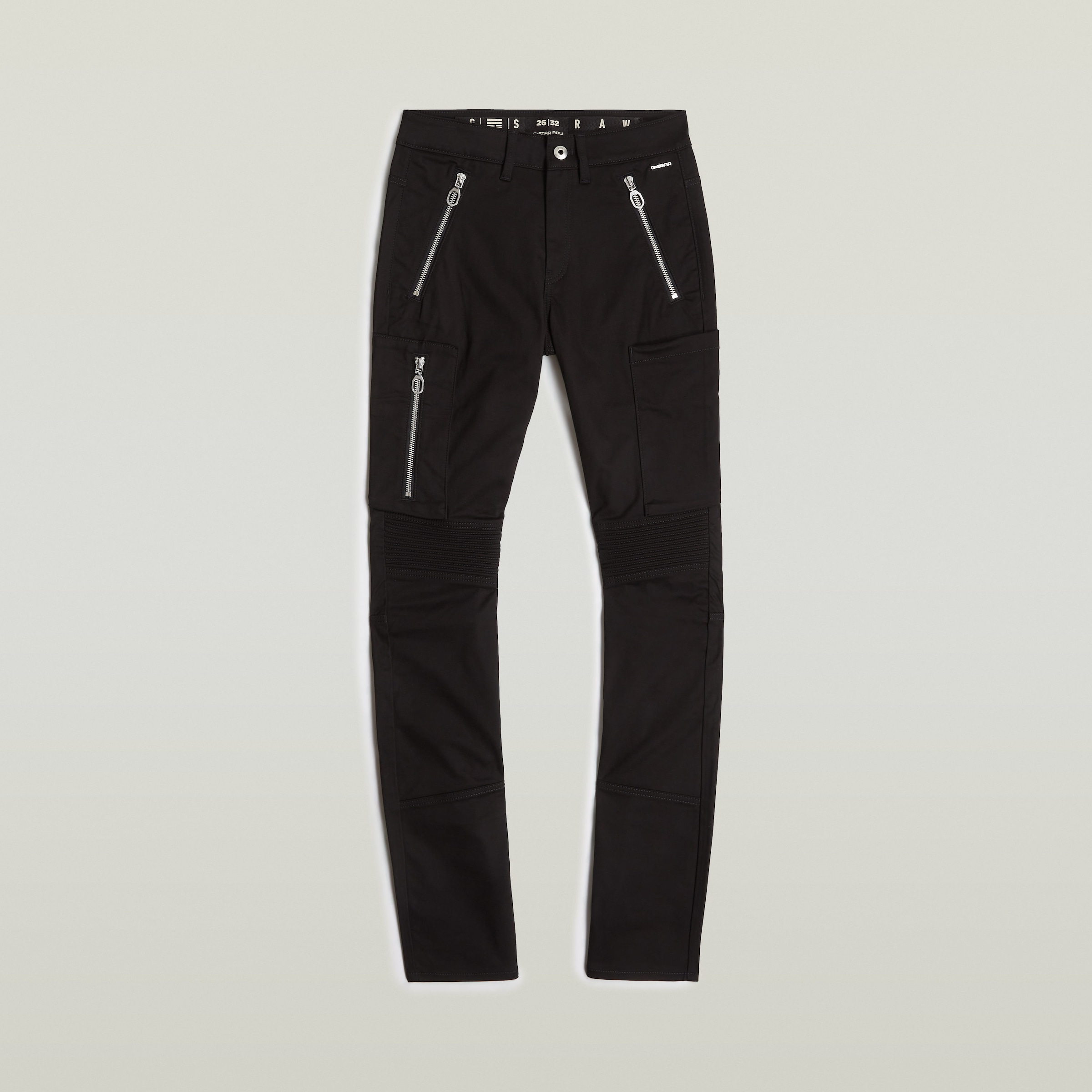 G-STAR Bikerhose »Biker Skinny Cargo«, mit kontrastfarbenen Reißverschlüssen