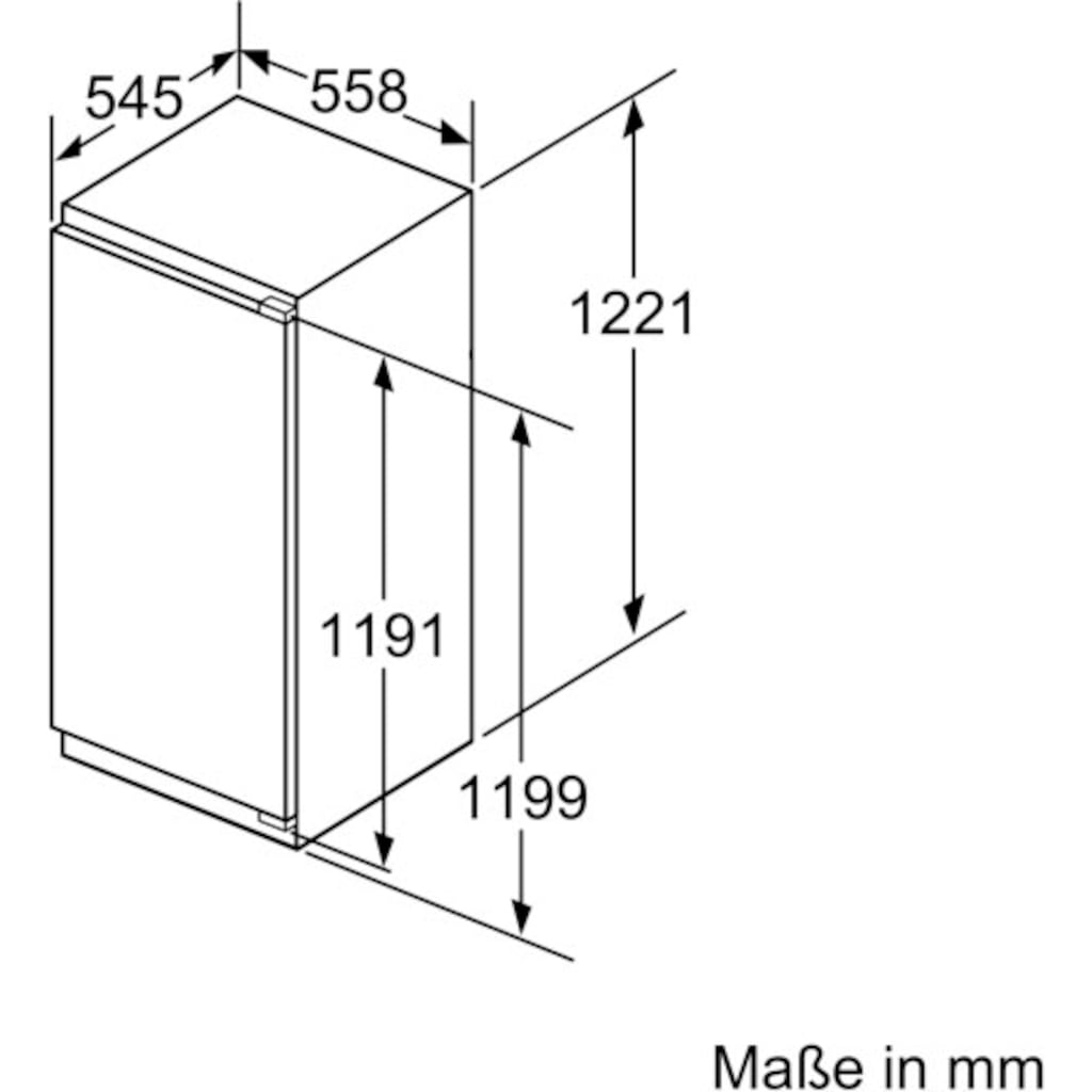 BOSCH Einbaukühlschrank »KIR41ADD0«, KIR41ADD0, 122,1 cm hoch, 55,8 cm breit