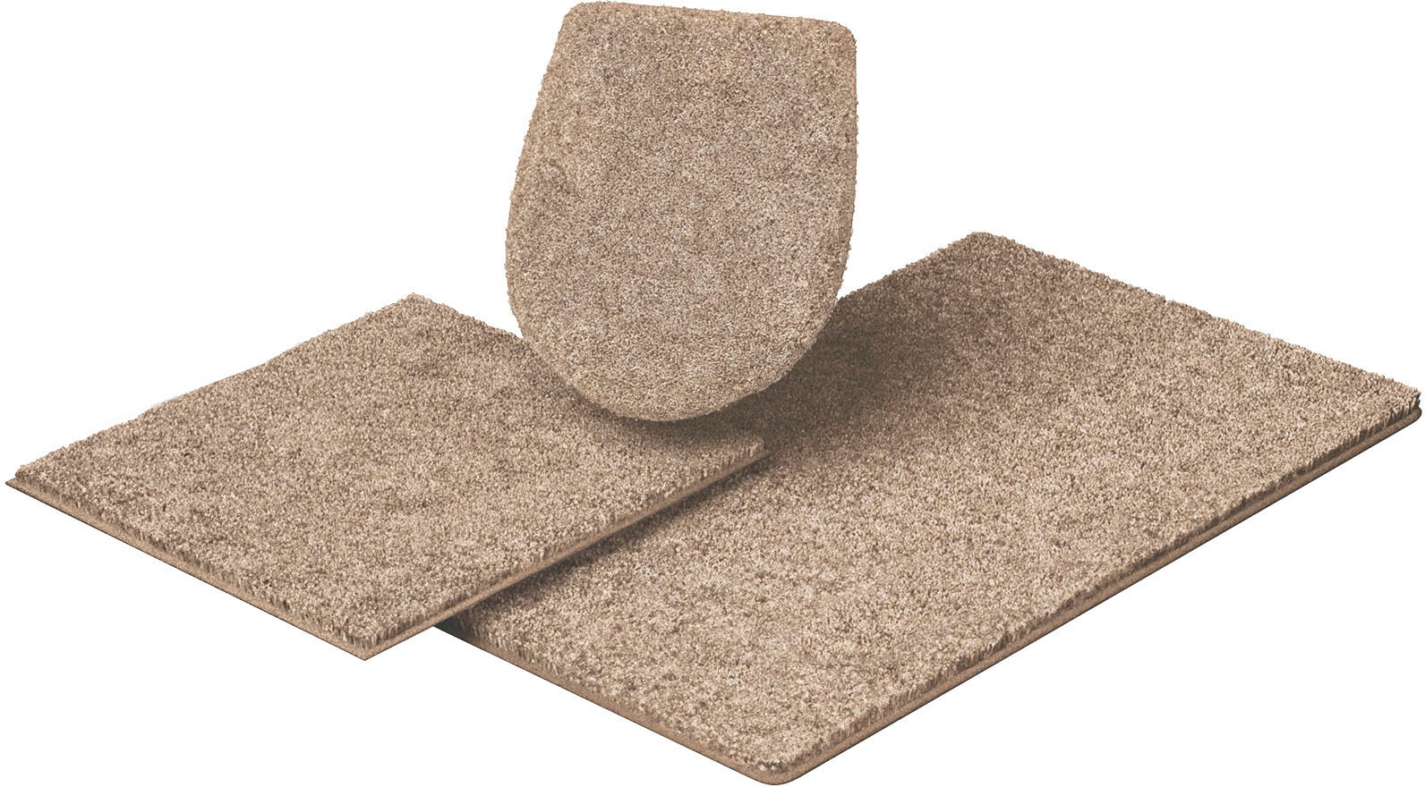 Grund Badematte »Melli« Höhe 17 mm rutschhemmend beschichtet fußbodenheizungsgeeignet strapazierfähig melierter Flor in beige