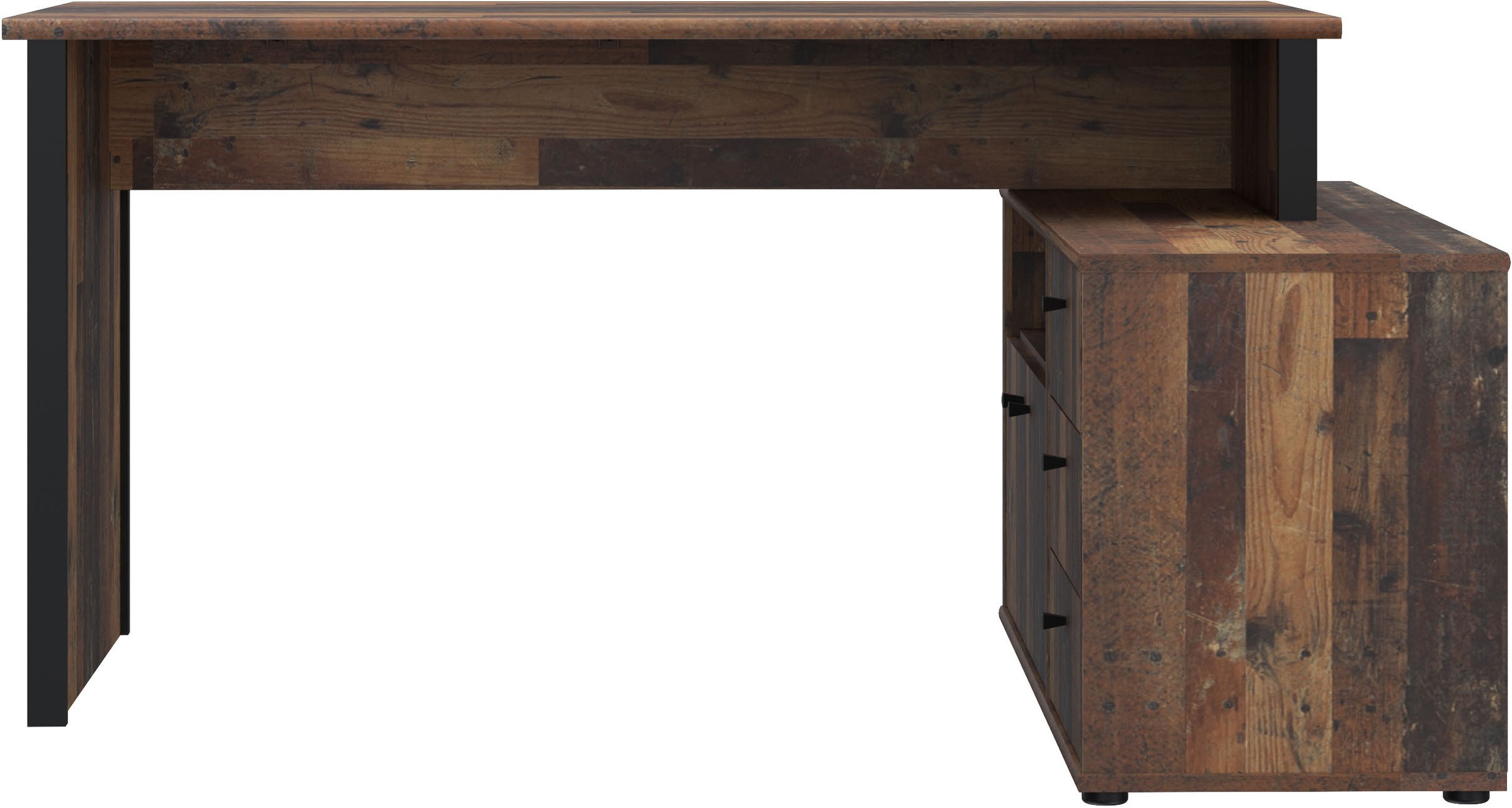 FORTE Eckschreibtisch »Tempra«, viel Stauraum, Breite 151 cm
