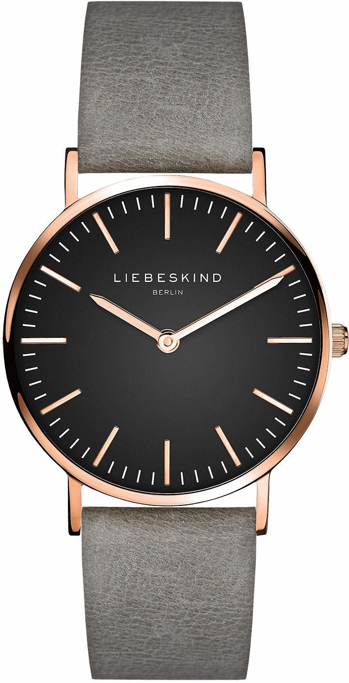 Liebeskind Berlin Quarzuhr »New Case« Armbanduhr, Damenuhr, analog, Lederband