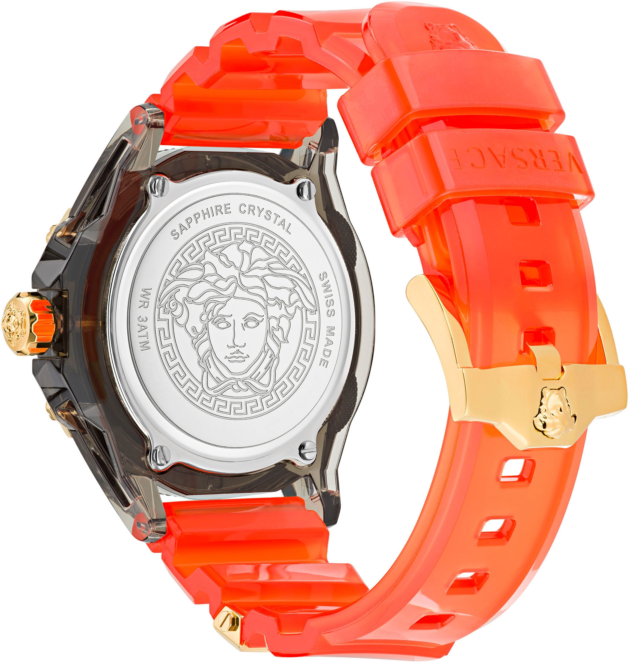 Versace Quarzuhr »ICON ACTIVE, VE6E00223«, Armbanduhr, Herrenuhr, Swiss Made, Saphirglas, analog