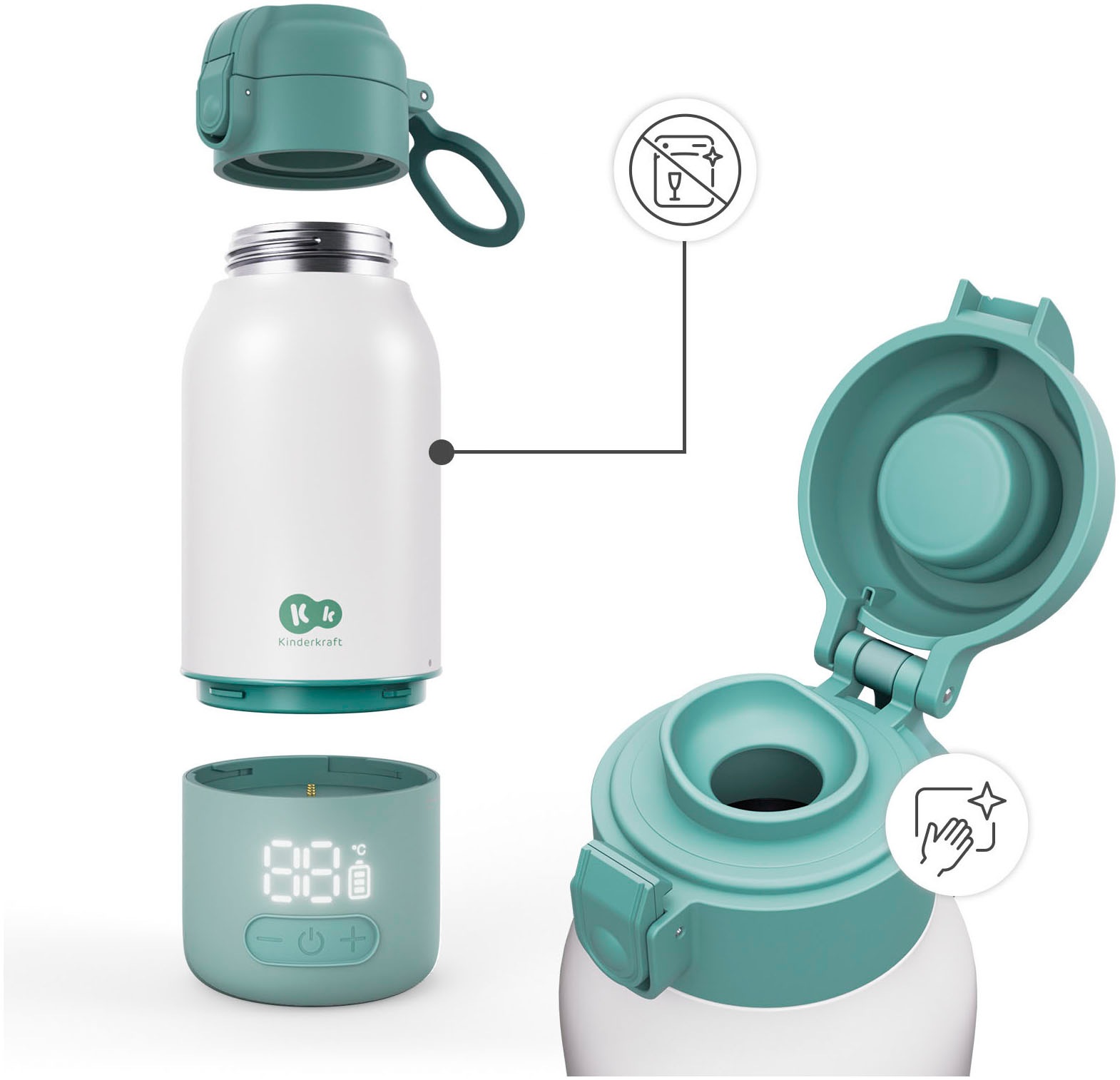 Kinderkraft Flaschenwärmer »GAJA« Milchwärmer und Thermosflasche in einem