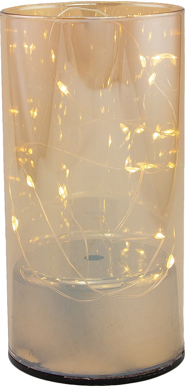 RIFFELMACHER & WEINBERGER Dekolicht, Neutralweiß, aus Glas, mit 10 LEDs, Höhe ca. 15 cm