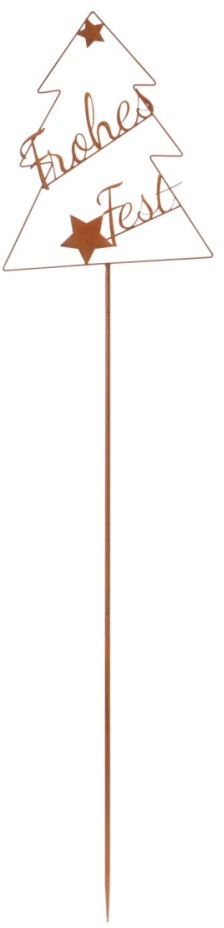 Gartenstecker »Frohes Fest«, aus Metall, Höhe 148 cm