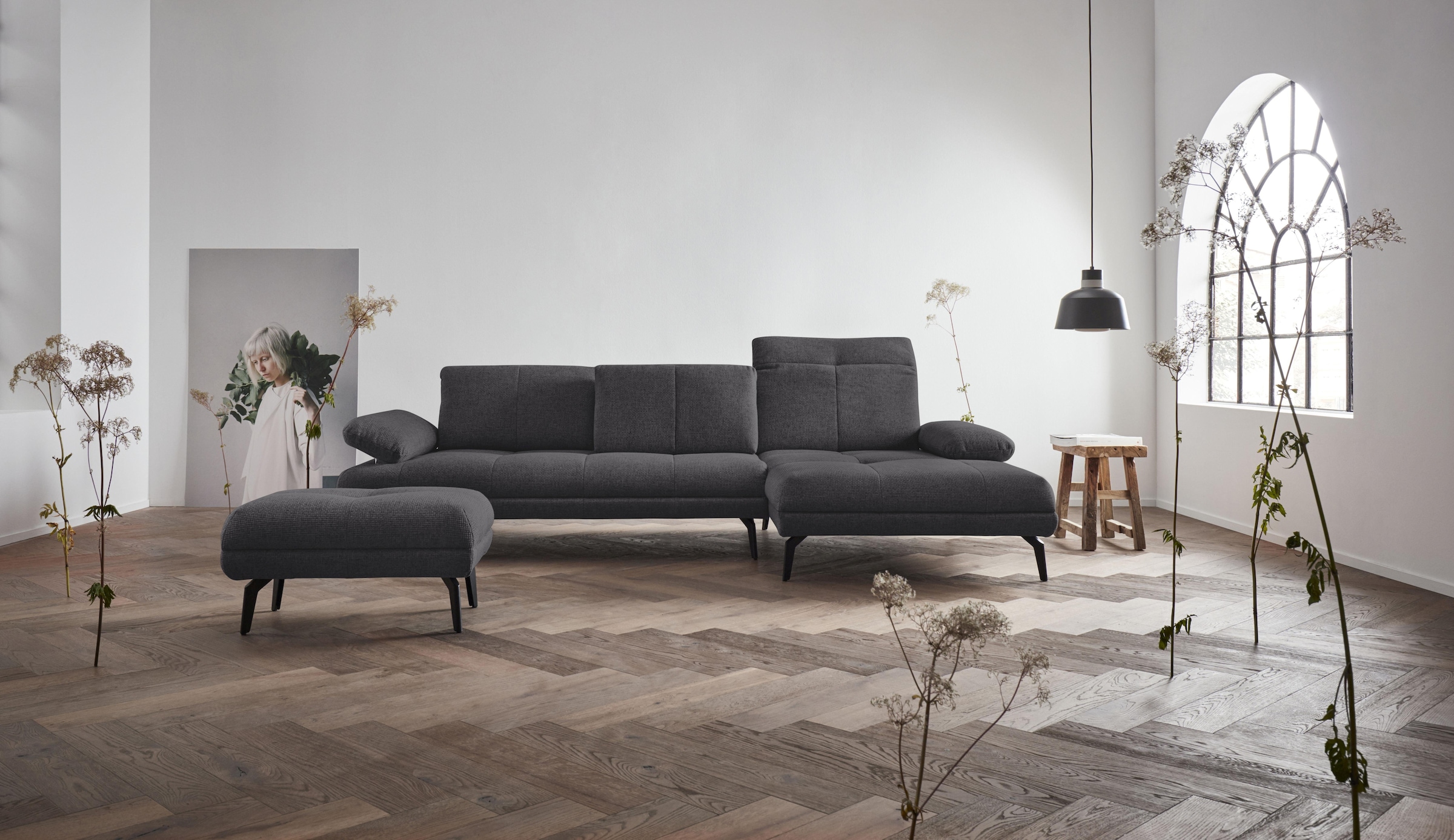 Home affaire Ecksofa »Stenlille Muktifunktionssofa, L-Form« incl. Sitztiefen-, Kopfteil- und Armteilverstellung