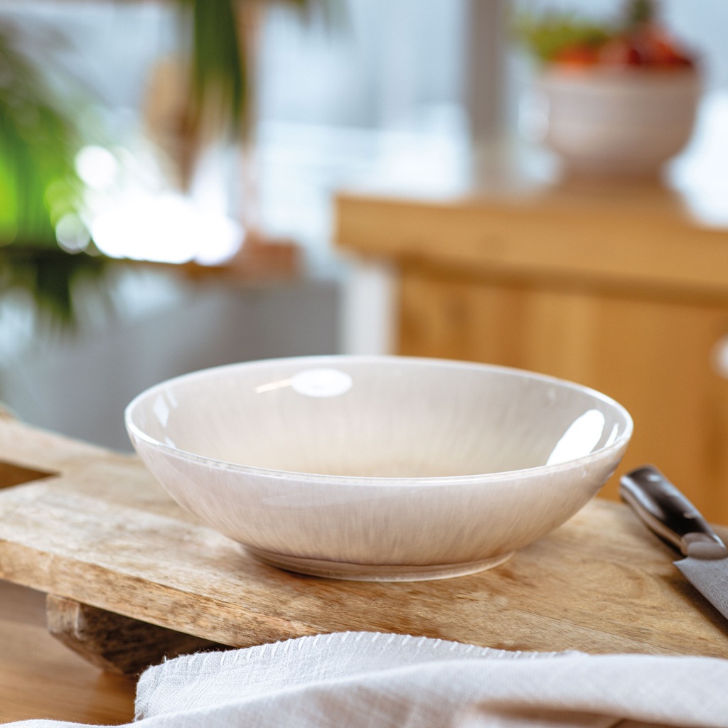 like. by Villeroy & Boch Schale »Präsentationsschale Perlemor Sand ø 26,1 cm beige« 1 tlg.