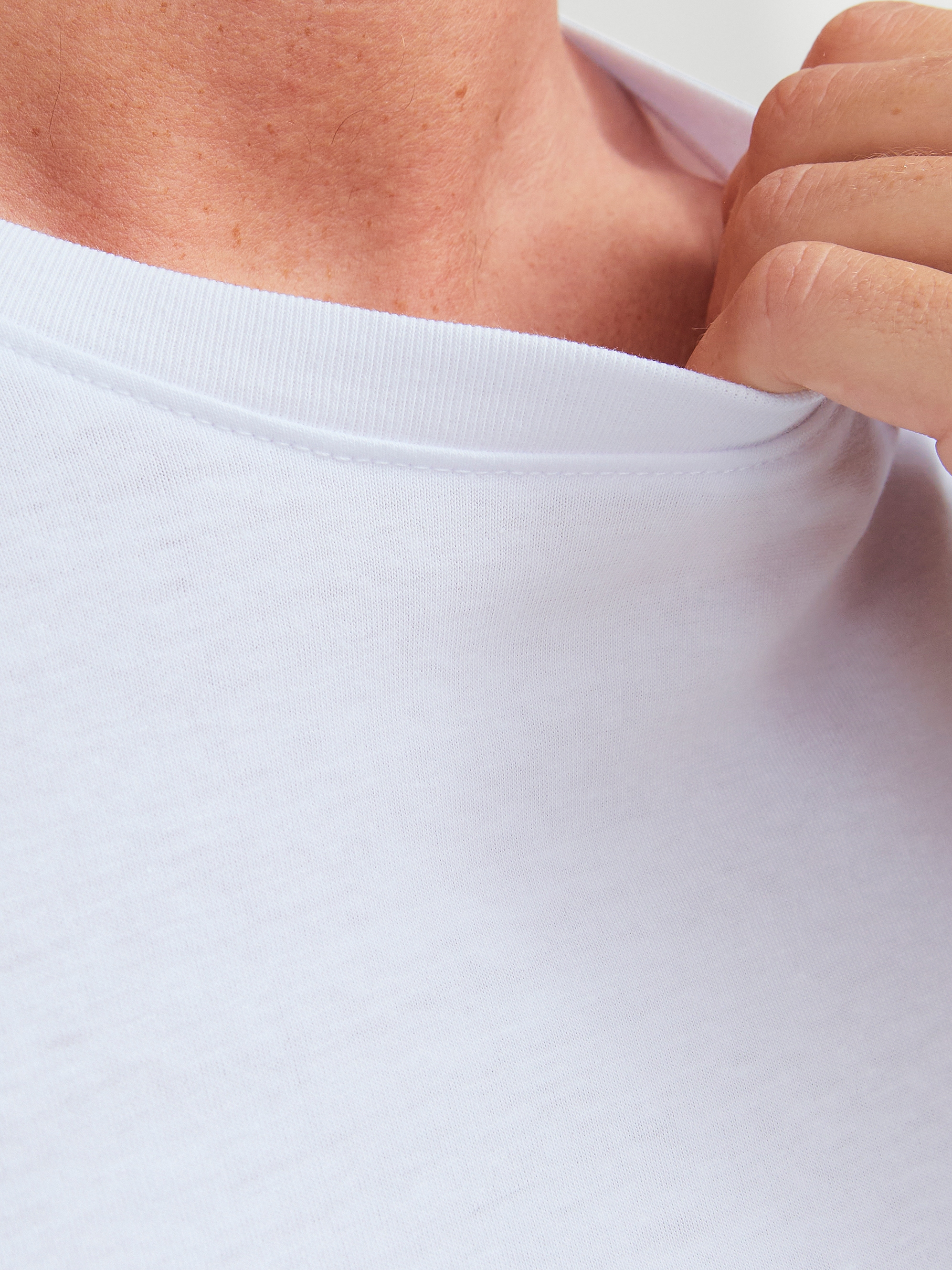 Jack & Jones T-Shirt »Crew-Neck« 2er-Pack,  unifarben, modisch, regular fit, Baumwolle, Rundhals