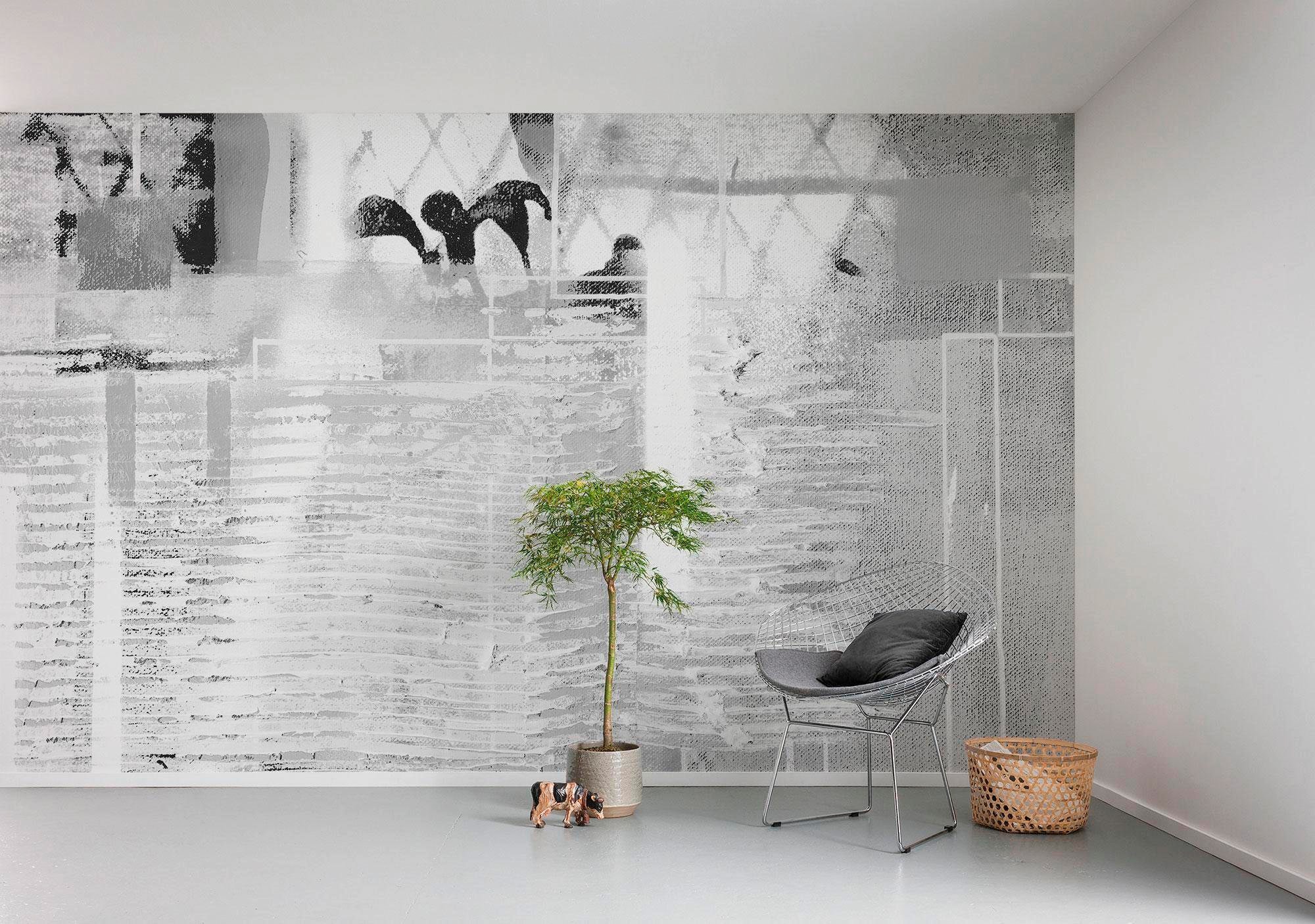 Komar Vliestapete »Digitaldruck Vlies - Rhombus Hiding - Größe 500 x 280 cm«, bedruckt, Wohnzimmer, Schlafzimmer