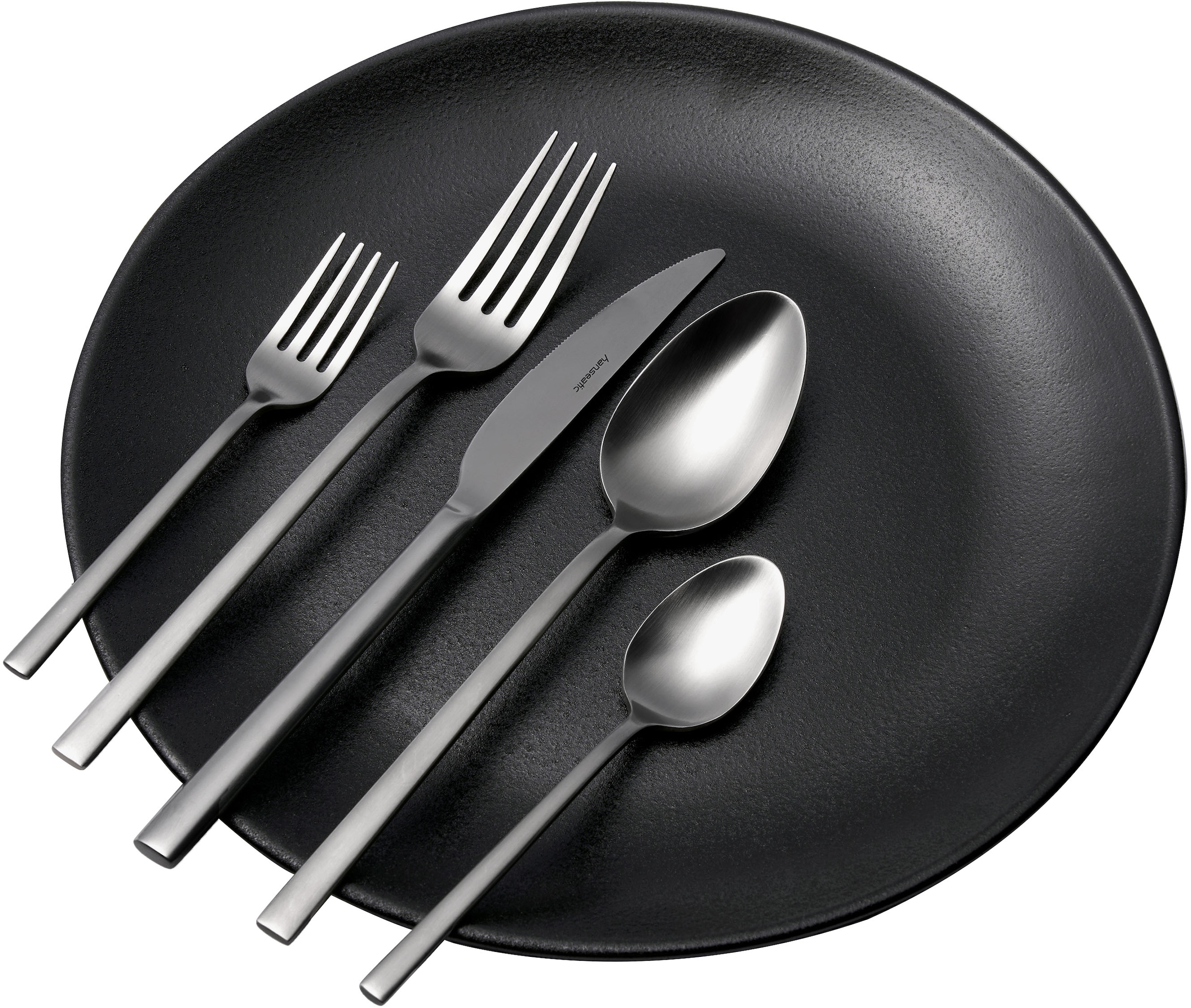 Hanseatic Besteck-Set »SMART, in matter Optik«, (Set, 60 tlg.), leichtes und minimalistisches Design