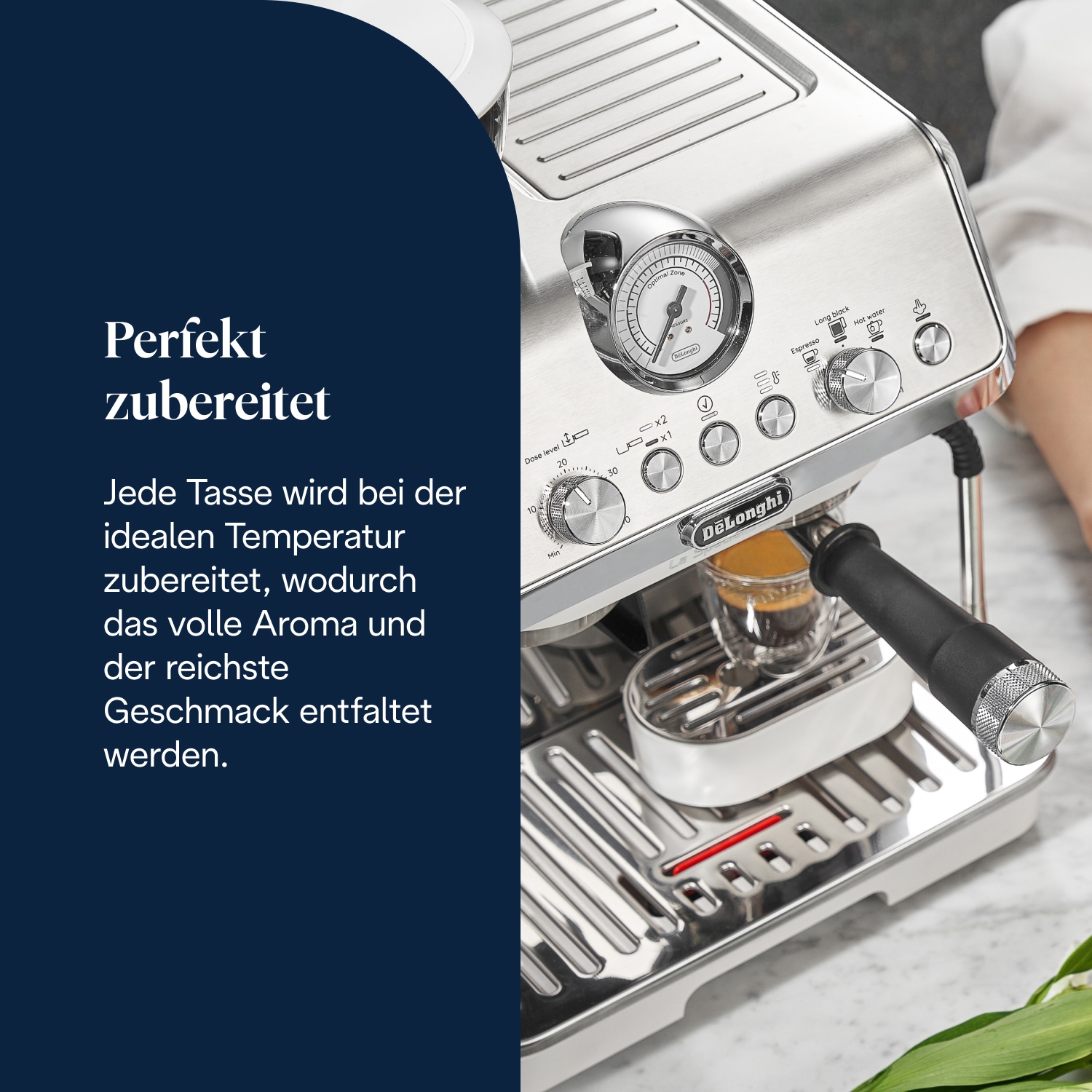 De'Longhi Espressomaschine »La Specialista Arte EC9155 - 4 Rezepte, 8 Mahlgradeinstellungen« 15 Mahlgrade, 3 Temperaturen, Milchschaumdüse