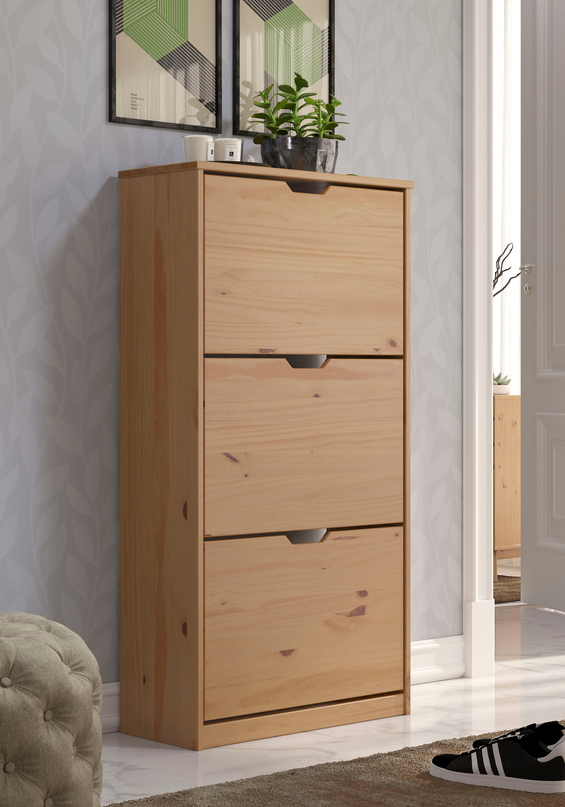 INTER-FURN Schuhschrank »Mestre«, praktisch und aus massiver Kiefer