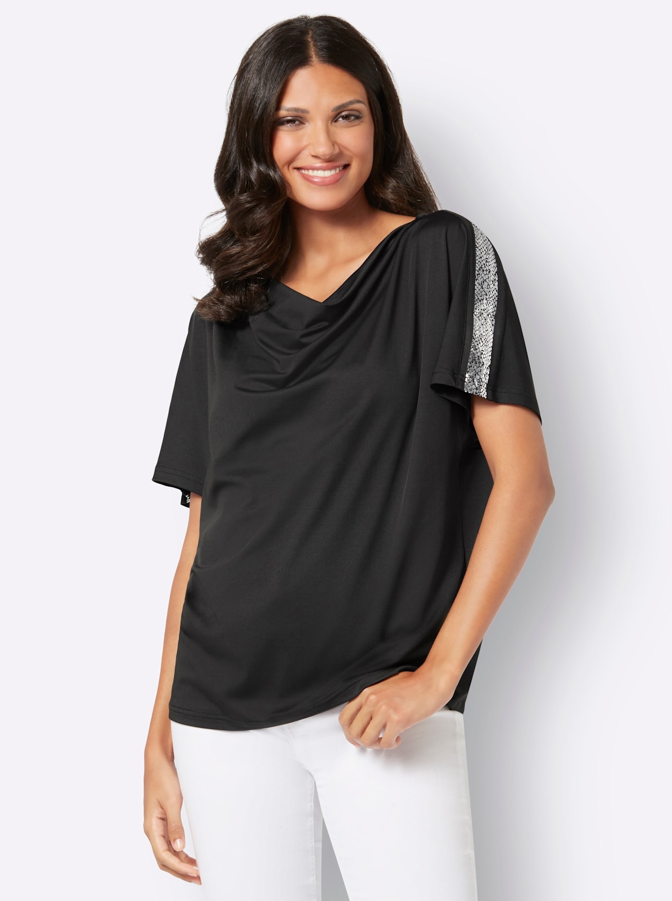 Classic Basics Wasserfallshirt »Wasserfallshirt«, (1 tlg.)