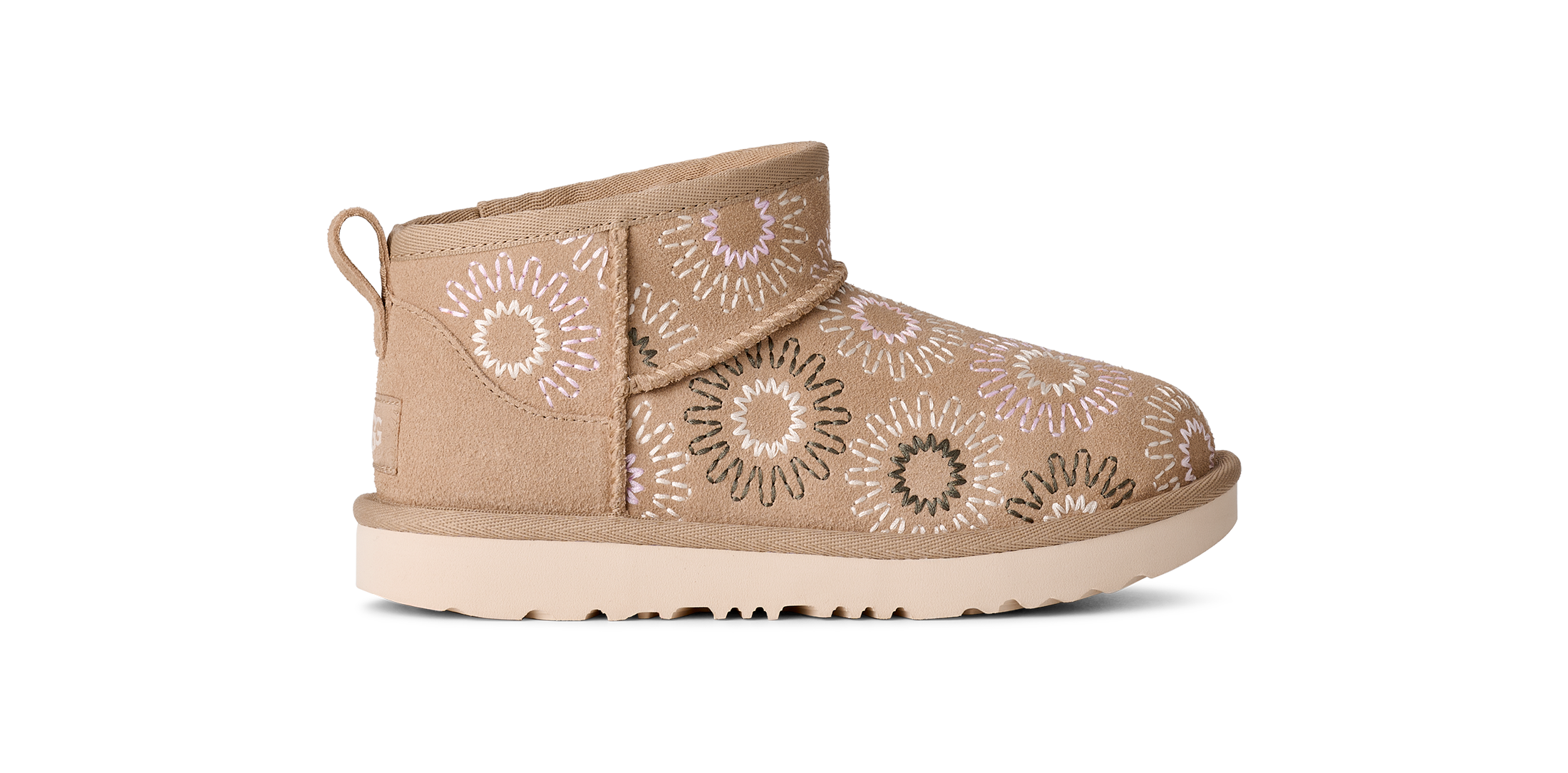 UGG Schlupfboots »CLASSIC ULTRA MINI SUN STITCH«  High Top-Sneaker, Flats zum Schlupfen