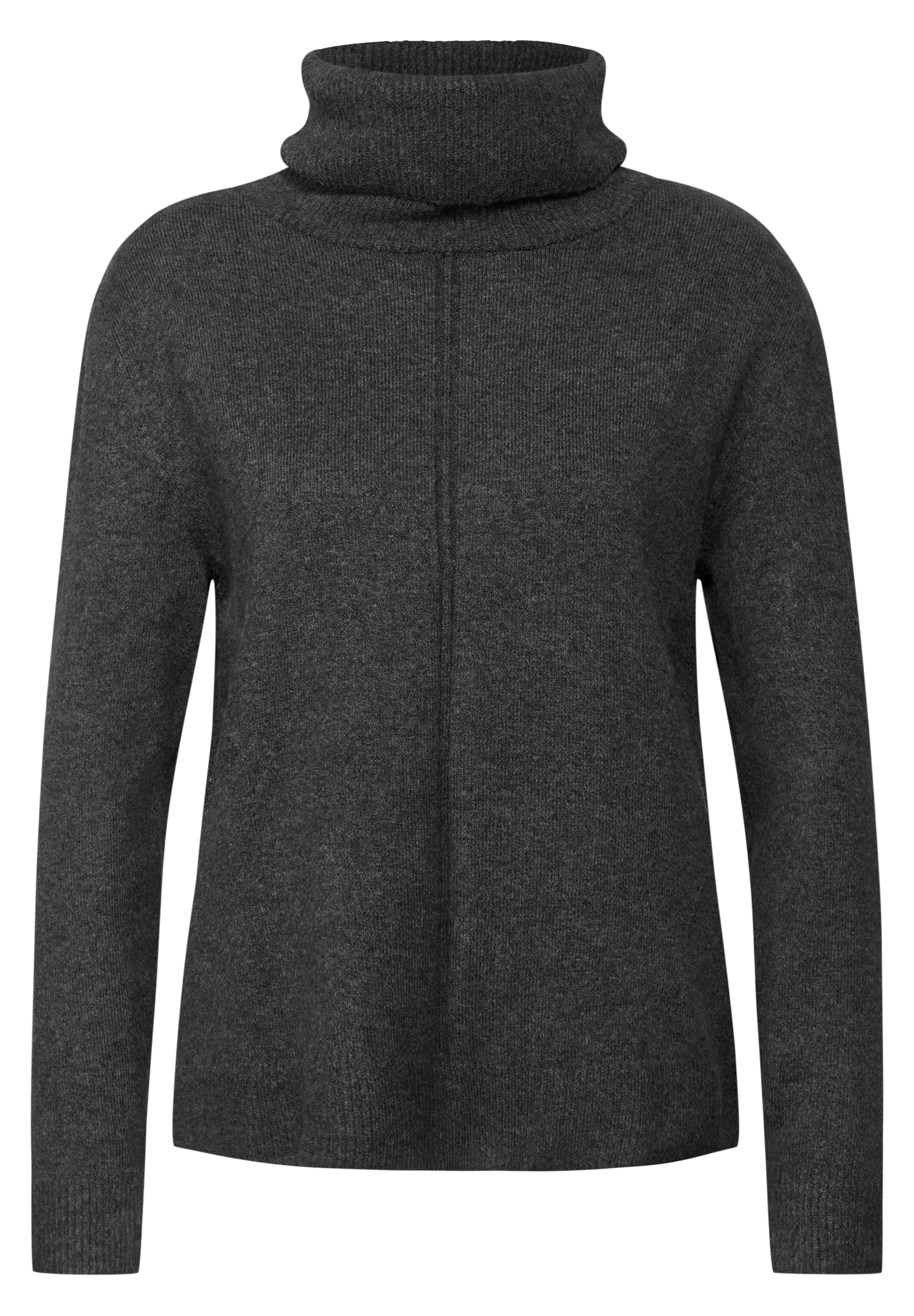 STREET ONE Rollkragenpullover, in melierter Optik