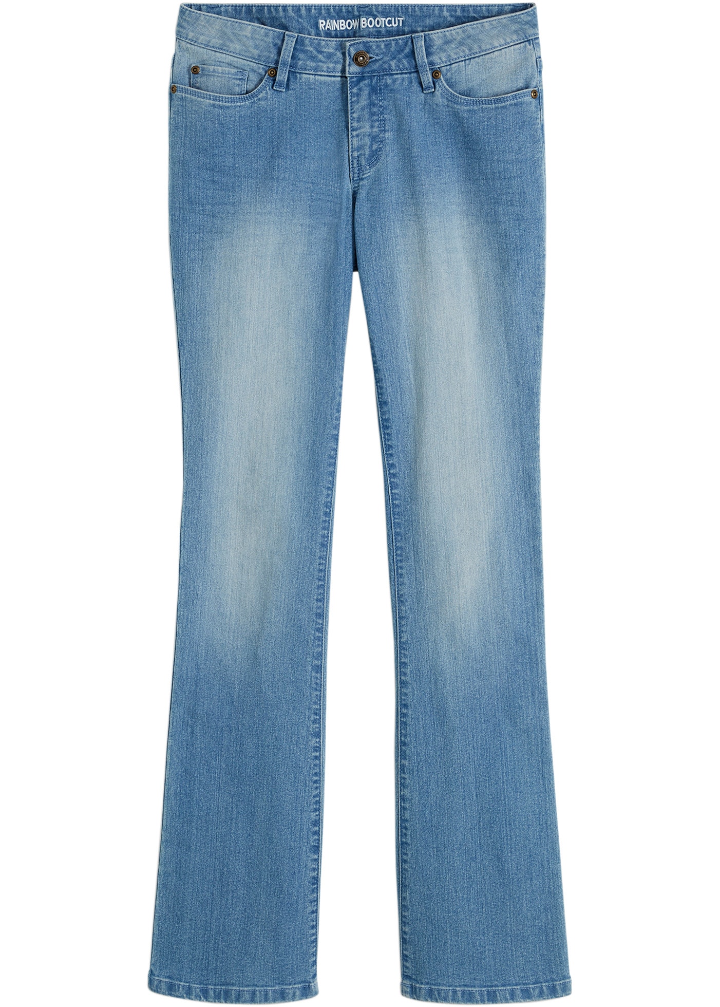 bonprix Bootcut-Jeans »Bootcut-Jeans Mid Waist, Stretch« Bootcut-Jeans Mid Waist, Stretch