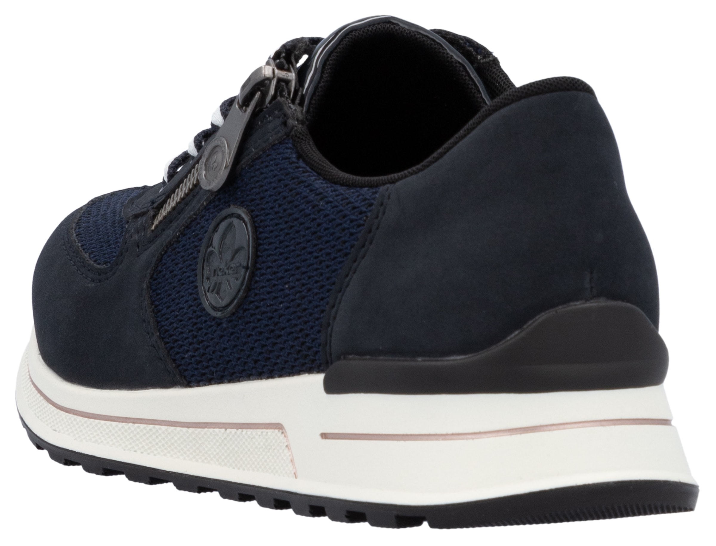 Rieker Sneaker, Freizeitschuh, Halbschuh, Schnürschuh im Materialmix
