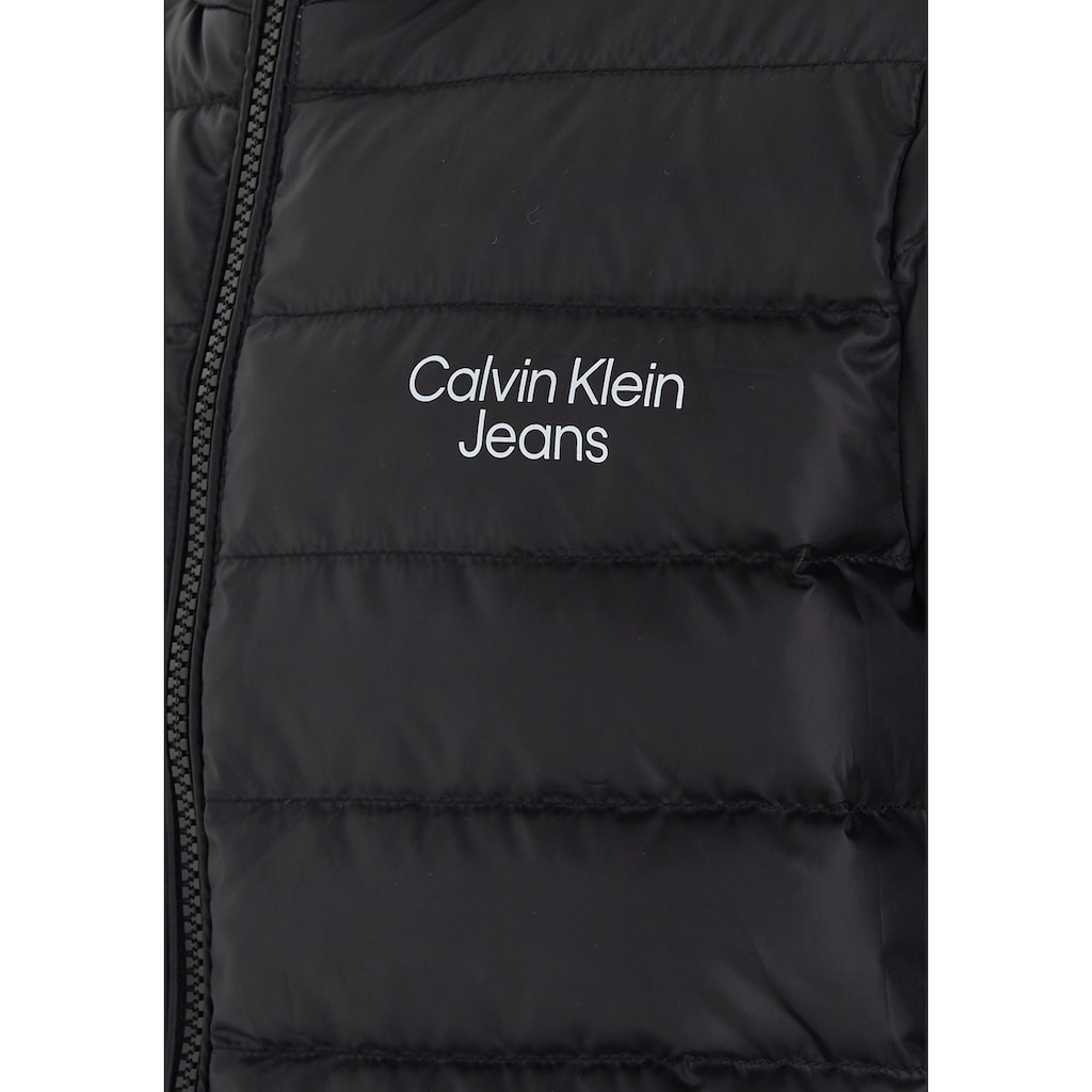 Calvin Klein Jeans Steppjacke »LW DOWN LOGO JACKET«, mit Kapuze