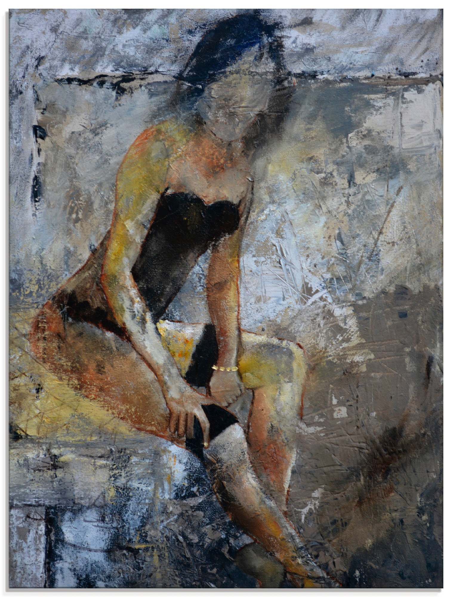Artland Glasbild »Ausgezogen«, Frau, (1 St.)
