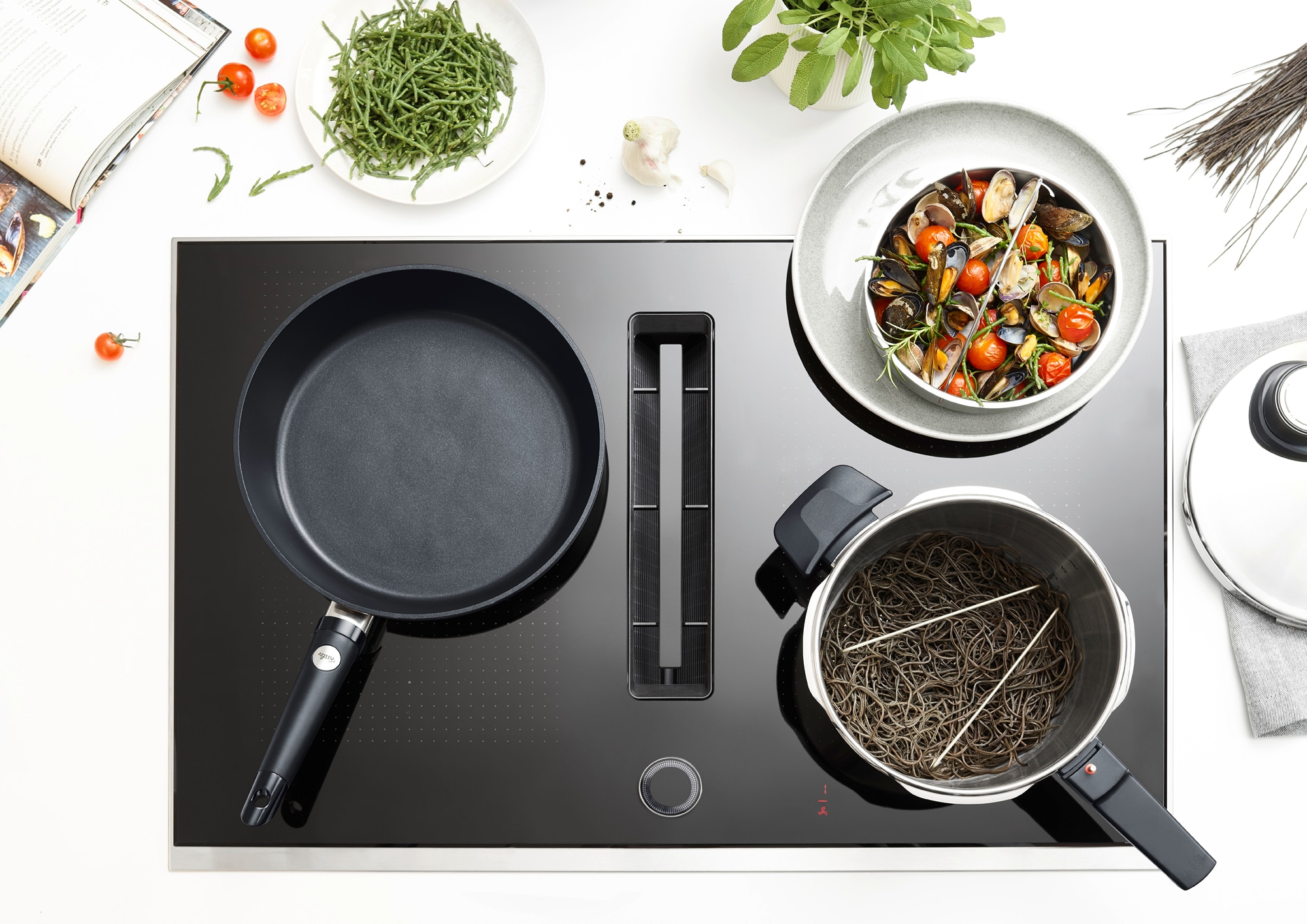 Fissler Schnellkochtopf »Vitavit® Premium Edelstahl Schnellbratpfanne Induktion« 2 tlg. Edelstahl 18/10