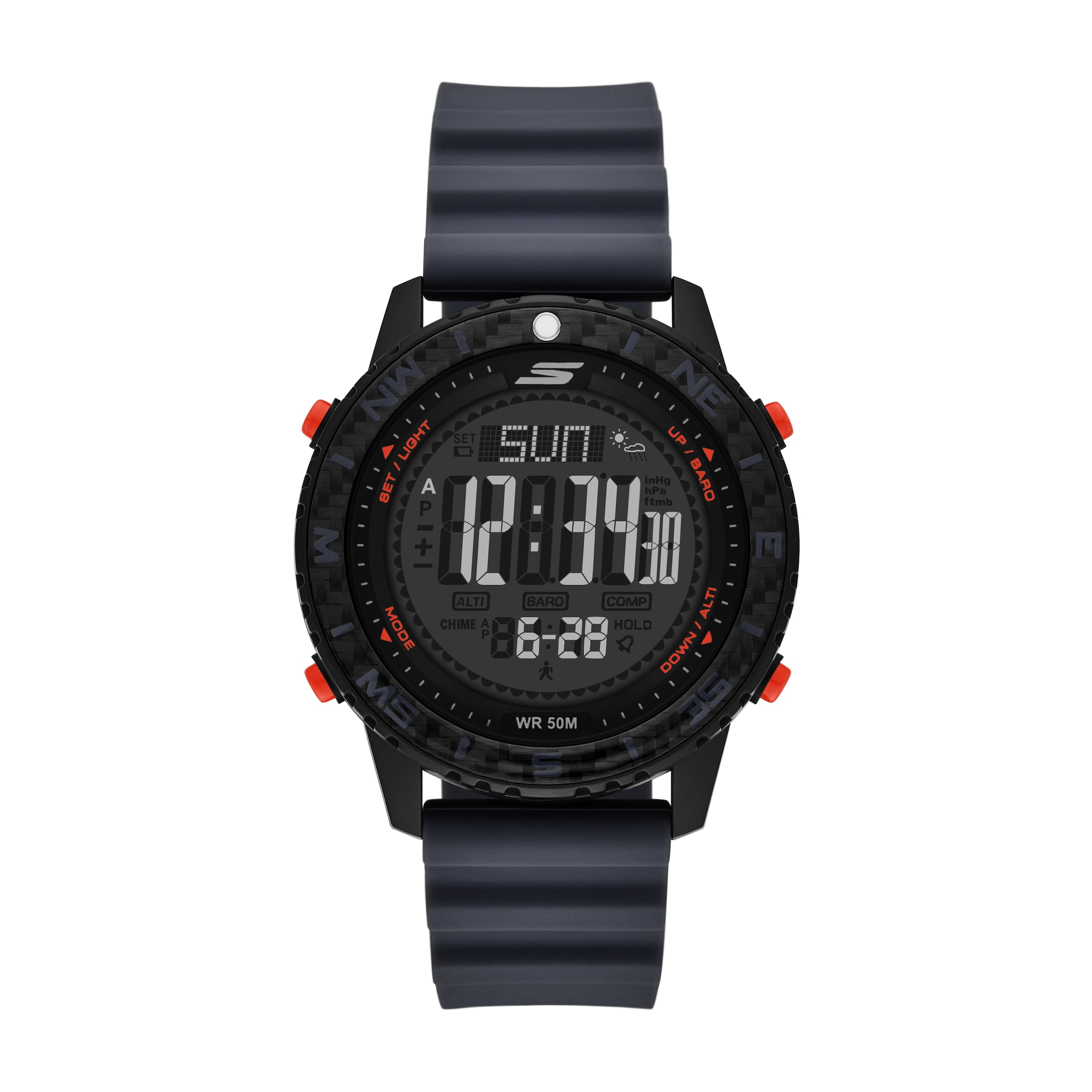 Skechers Chronograph »Adventure Sport« Quarzuhr, Armbanduhr, Herrenuhr, Silikonarmband, digital, Tag
