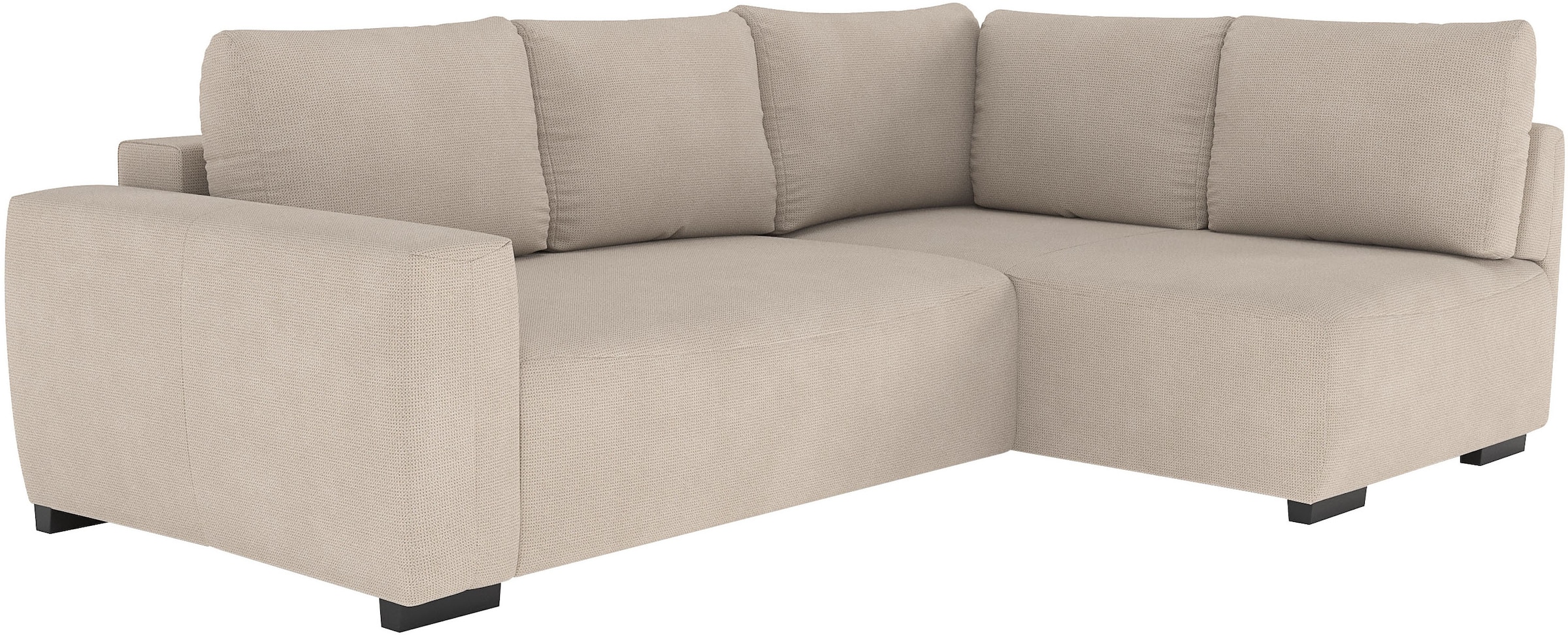COTTA Ecksofa »Giro L-Form, Ottomane, Breite 252 cm« wahlweise mit Bettkasten und Trendbezug CORD!