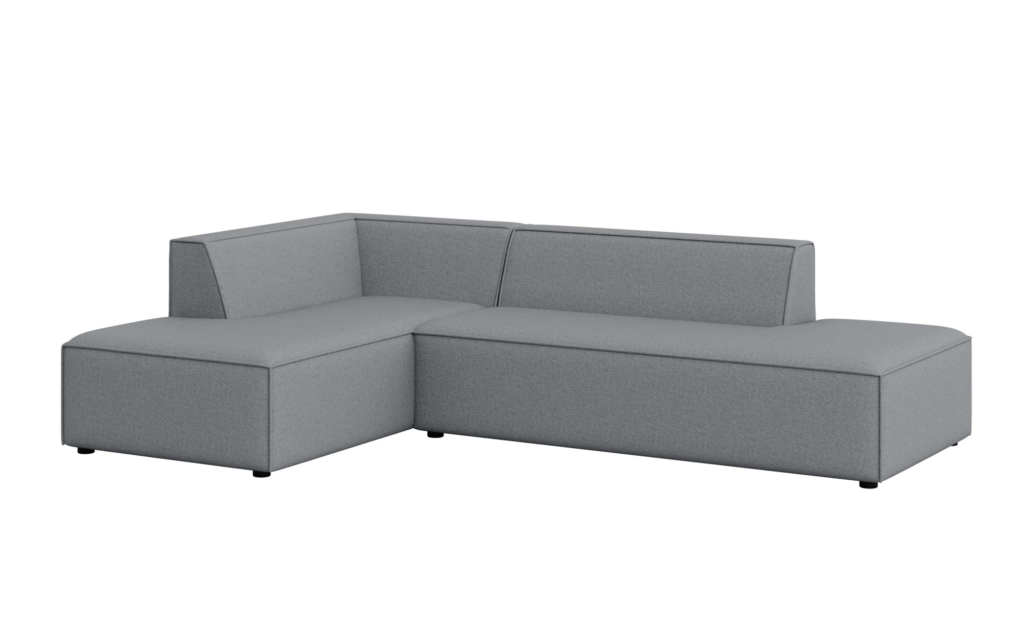 OTTO home Ecksofa »Ecksofa Cavan mit Ottomane links oder rechts bestellbar« L-Form mit Wellenunterfederung, Maße B/T/H: 270/180/72 cm