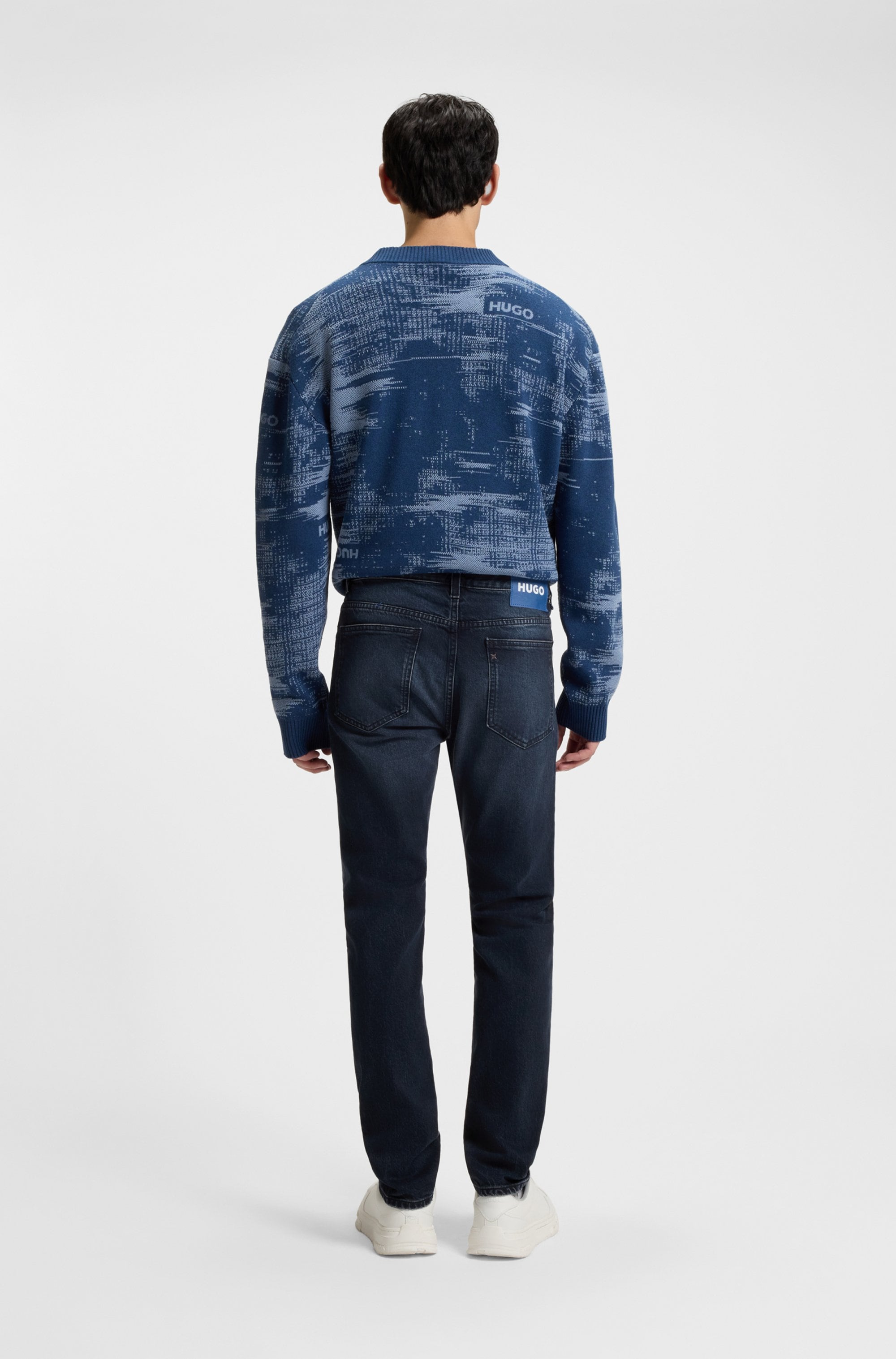 HUGO Blue Slim-fit-Jeans »Ash«, mit Stone-washed-Finish