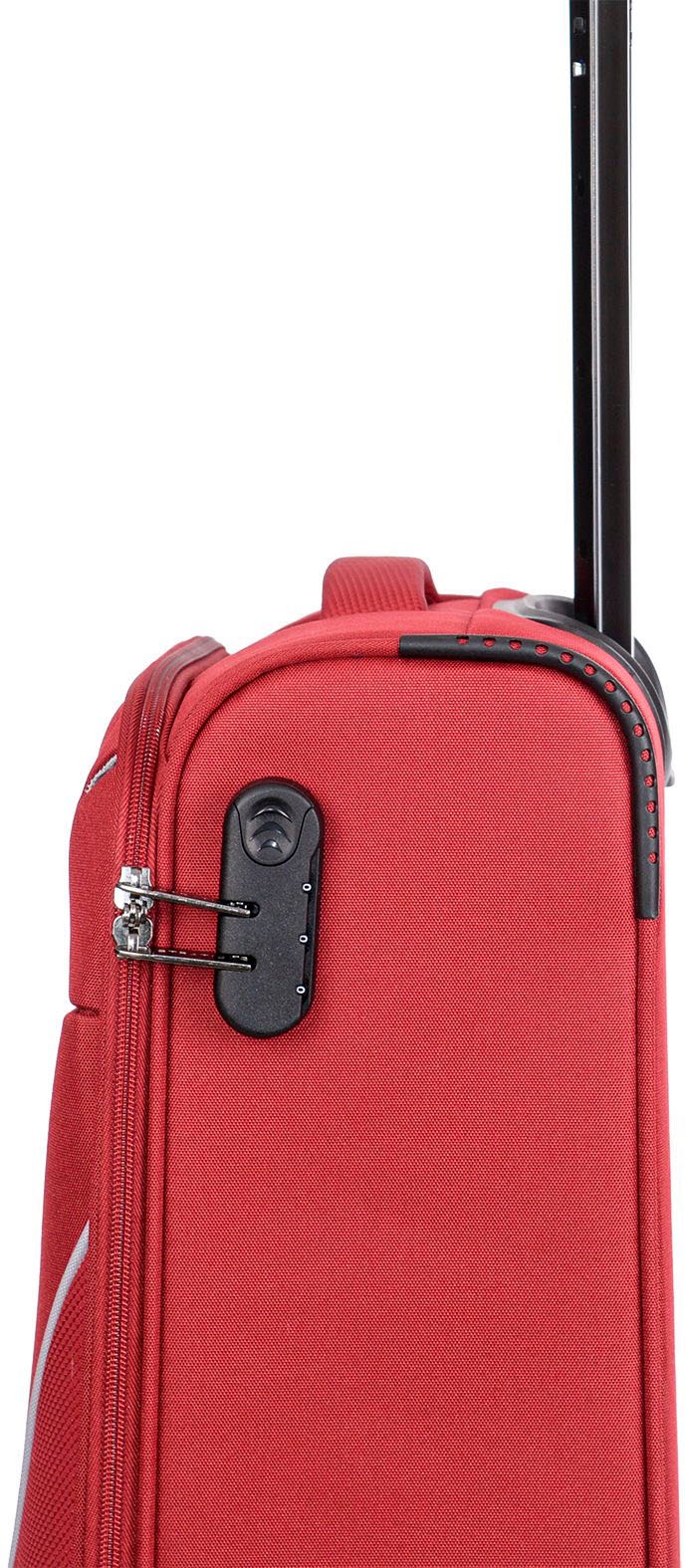Stratic Weichgepäck-Trolley »Strong S«, 4 Rollen, Handgepäck Reisekoffer Reisegepäck TSA-Schloss