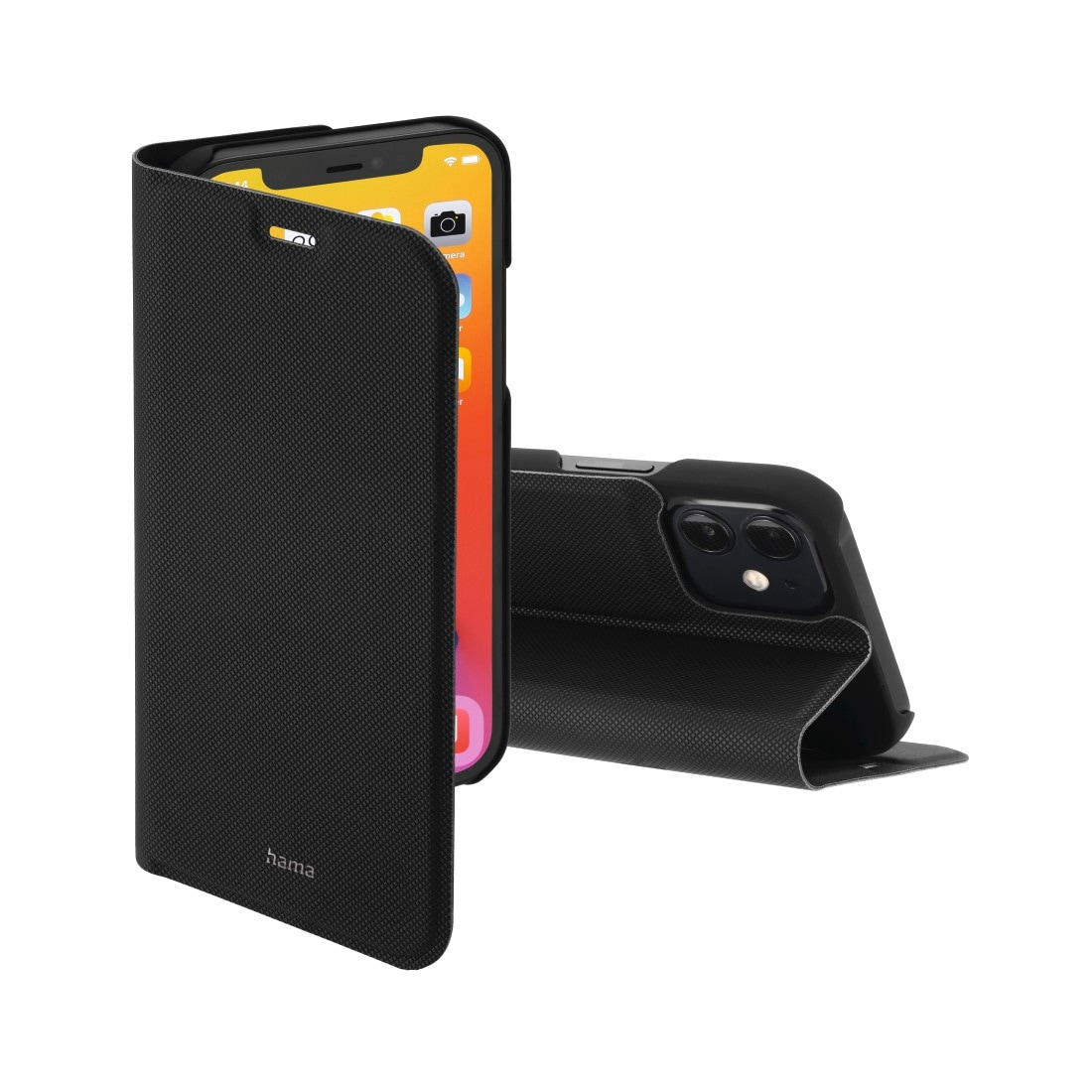 Smartphone-Hülle »Booklet für Apple iPhone 12/12 Pro mit Kartenfach schwarz,...