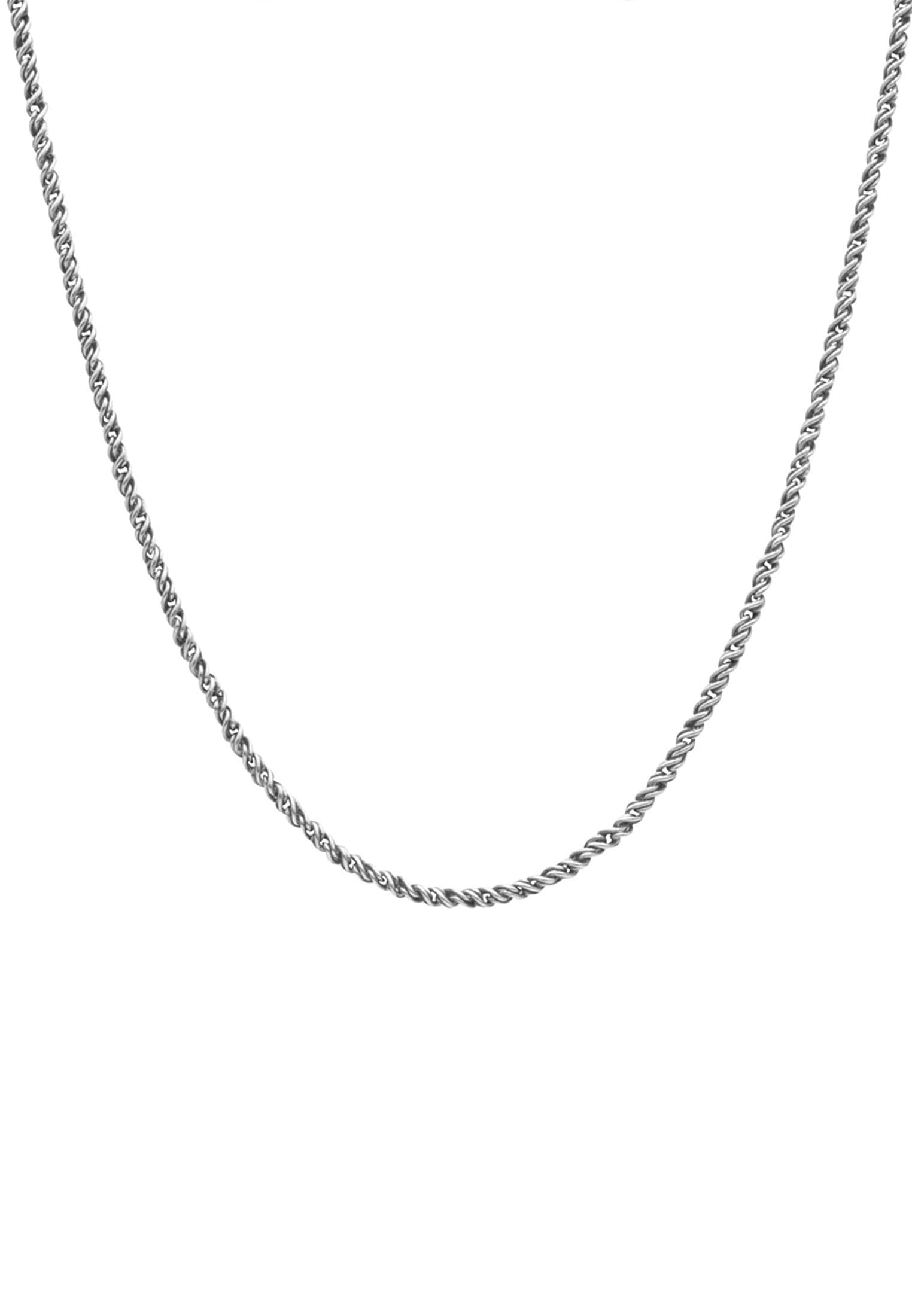 HAZE & GLORY Silberkette »Halskette Premium Kordelkette Twisted 925 Sterling Silber«