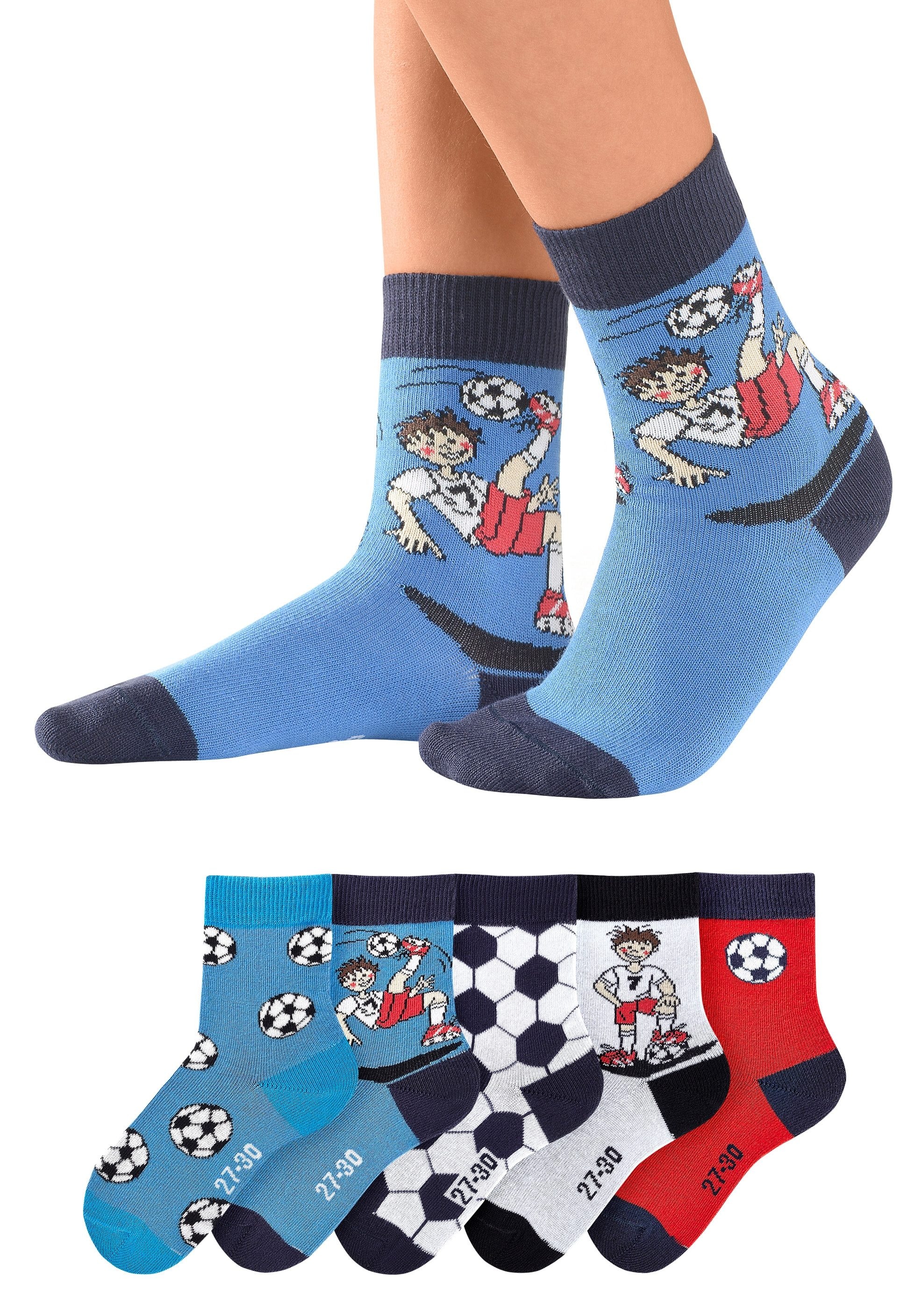 H.I.S (5 Socken, Fußballmotiven OTTO bei mit Paar),