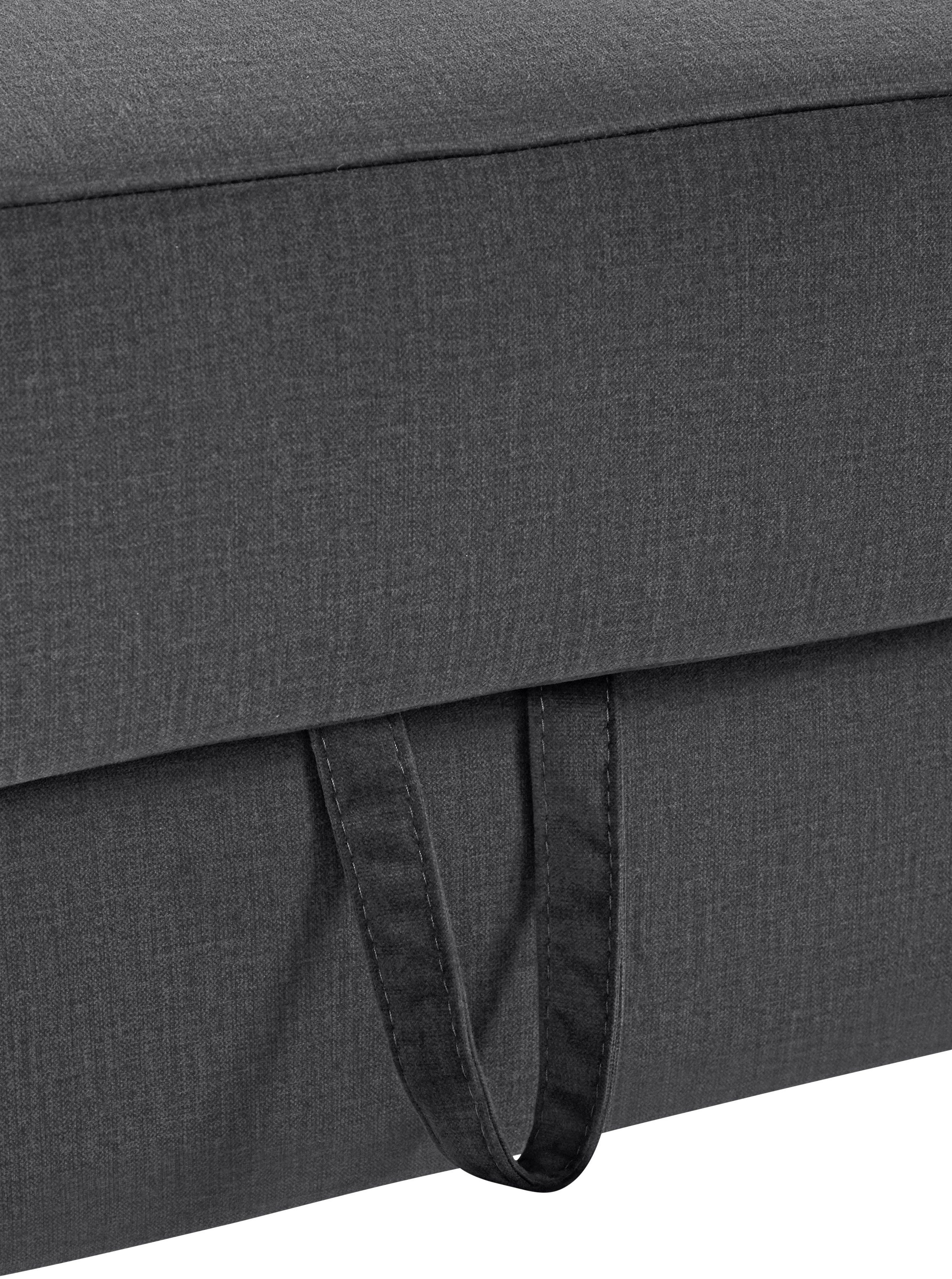 COTTA Polstergarnitur »Morven L-Form«, (Set), Set bestehend aus: Ecksofa mit Kopfteilverstellung & Hocker